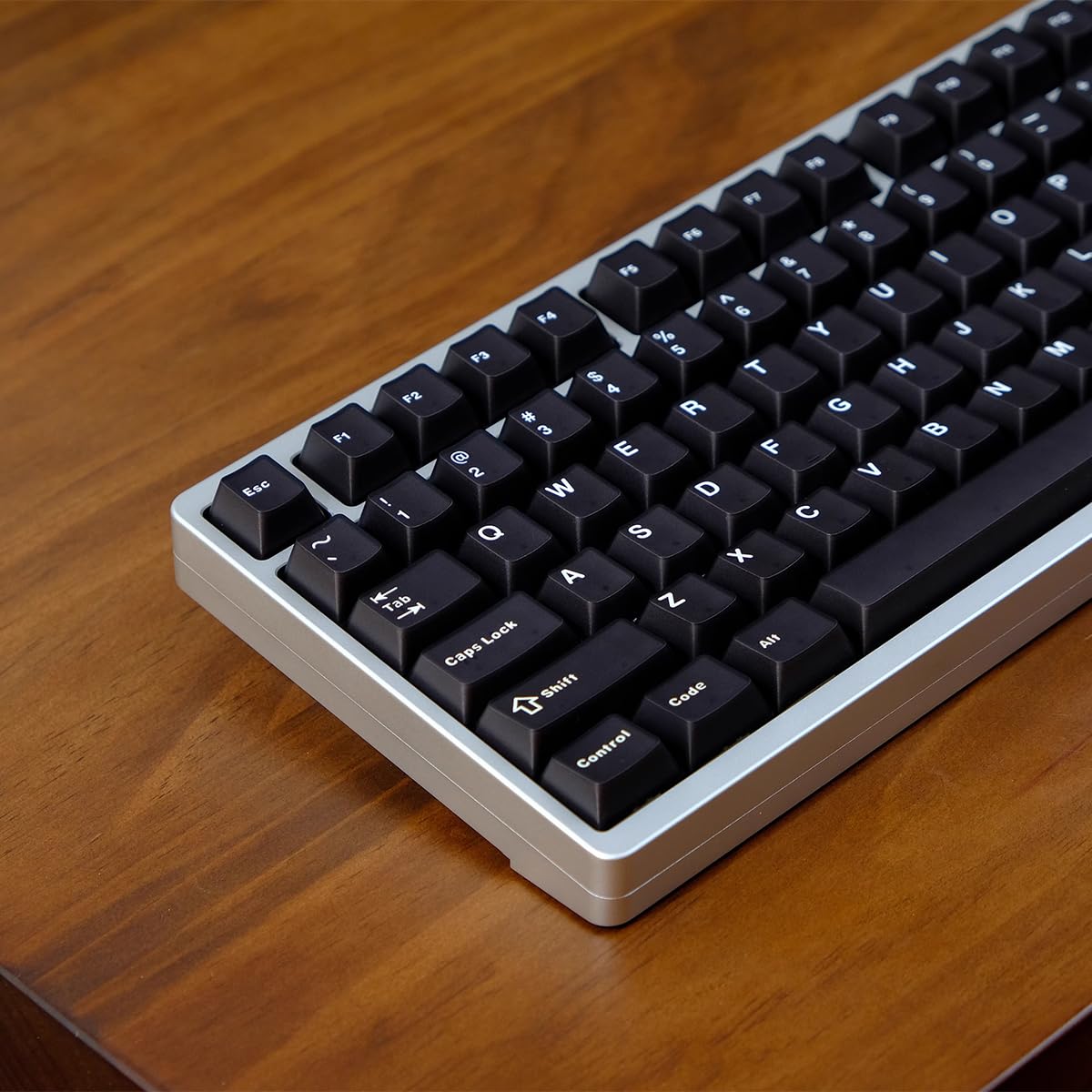 114 Keys Pbt Doubleshot Wob Keycaps Cherry Profile Black Keycap Set Fit For 61/64/87 Cherry Mx Switches Mechanical Keyboard