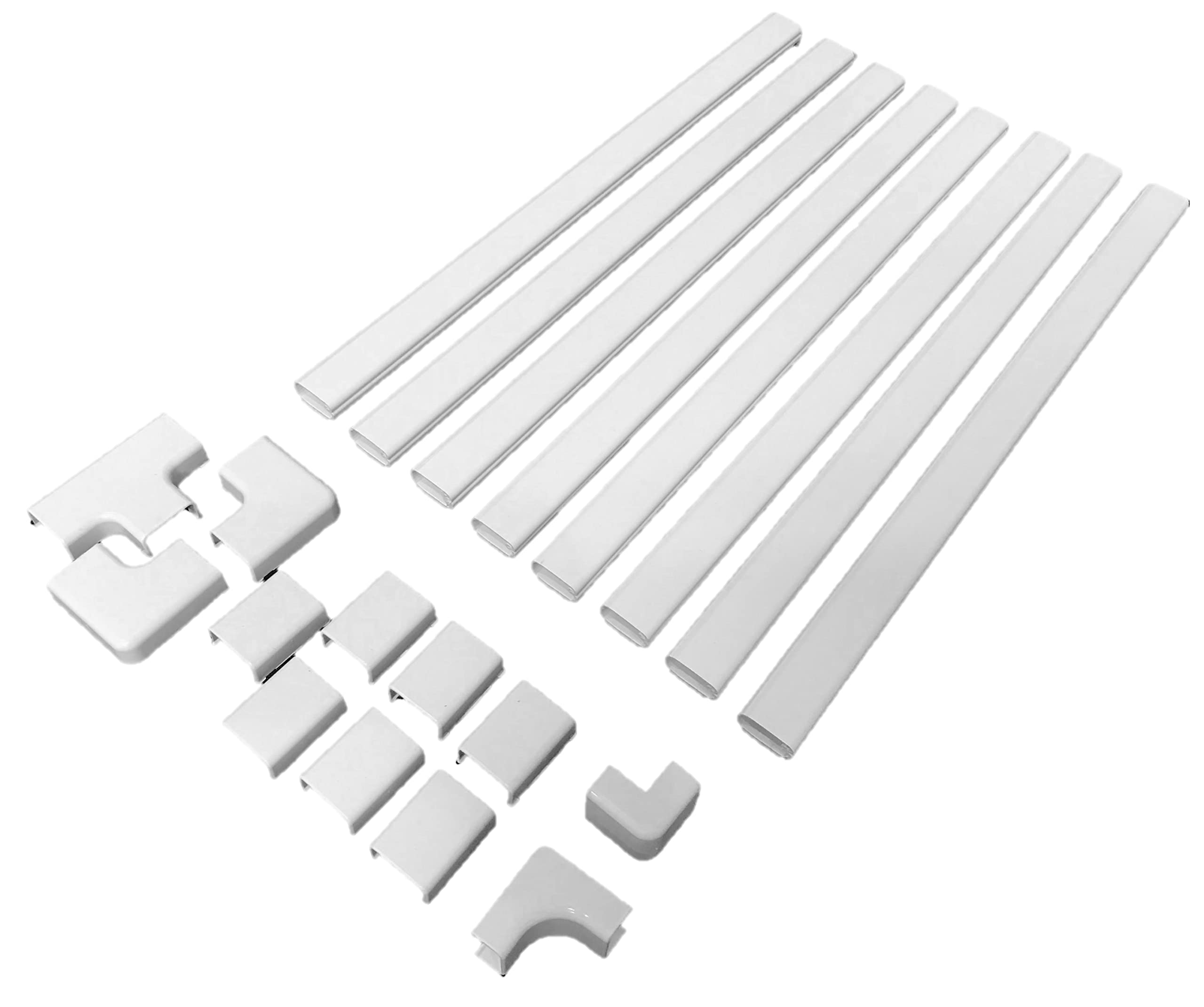 Legrand   Wiremold Cord Cover, White Cord Hider For Wall Mount Tv, Sortable 12 Foot (144 Inches) Cord Cover Floor Or Cord Cover