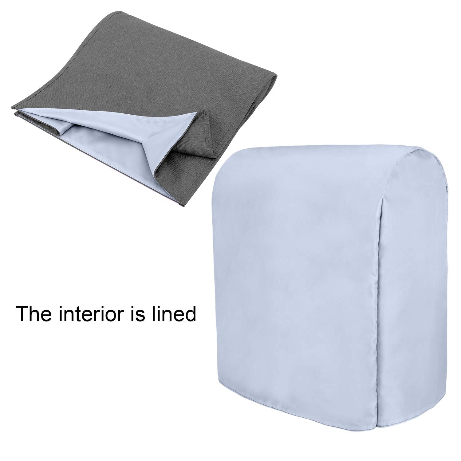 Luxja Dust Cover Compatible With 6 8 Quart Stand Mixer, Cloth Cover With Pockets For Stand Mixer And Extra Accessories (Compatib