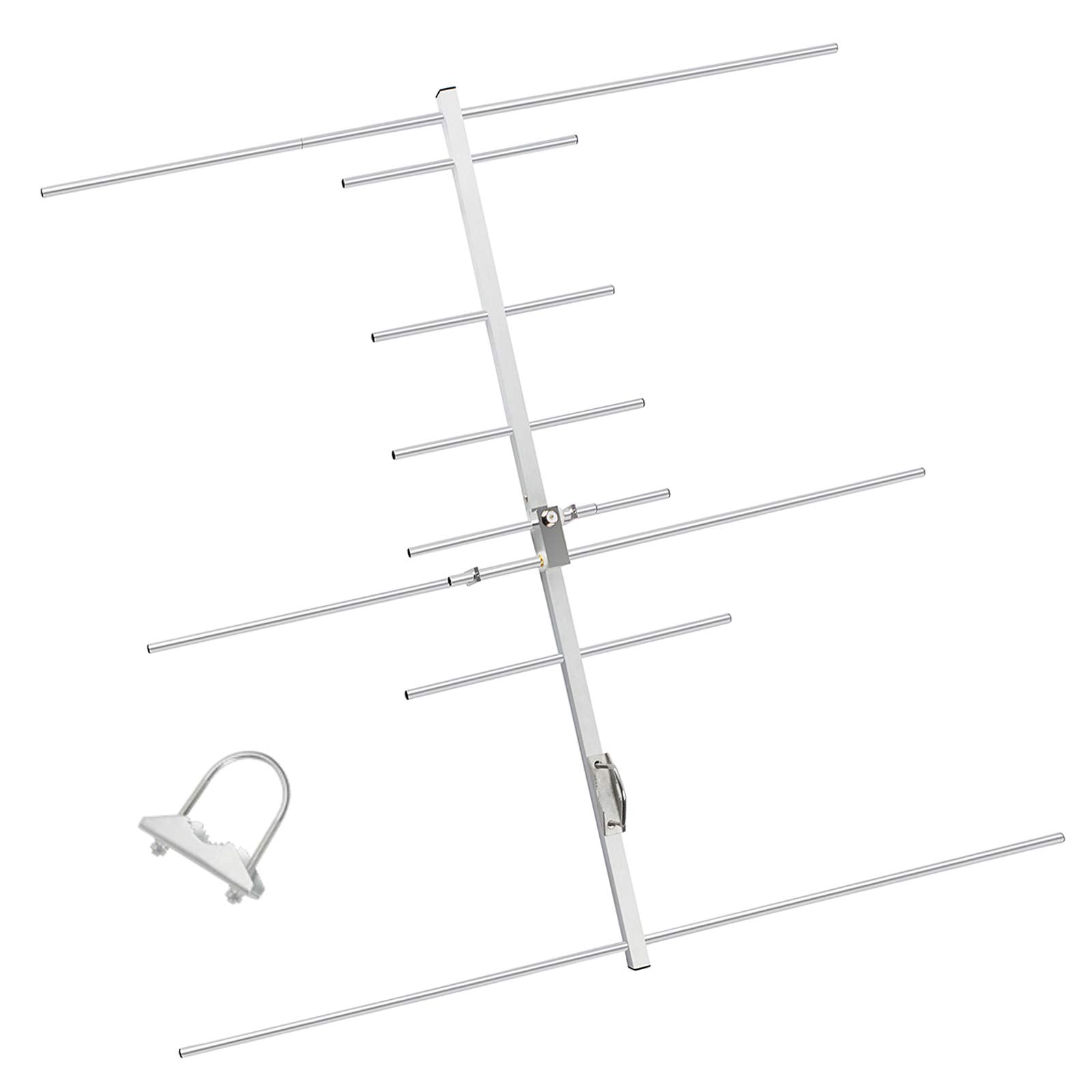 Twayrdio Yagi Ham Radio Antenna,Dual Band 2M 70Cm Vhf Uhf Yagi,High Gain 8 Elements Gmrs Vertical Base Antenna For Repeater Syst