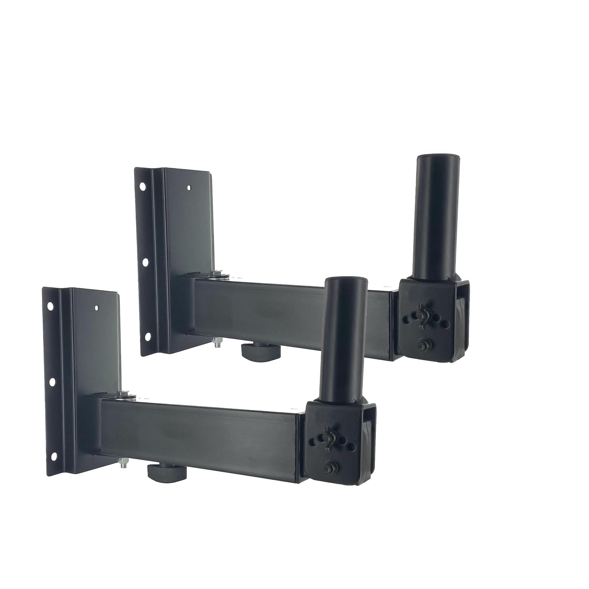 Voyz Extendable Wall Mount Speaker Stand 90 30 Angle Tilt, Rotation Adjustment & Solid Steel Pin Serves As Safety Stop Mount Spe