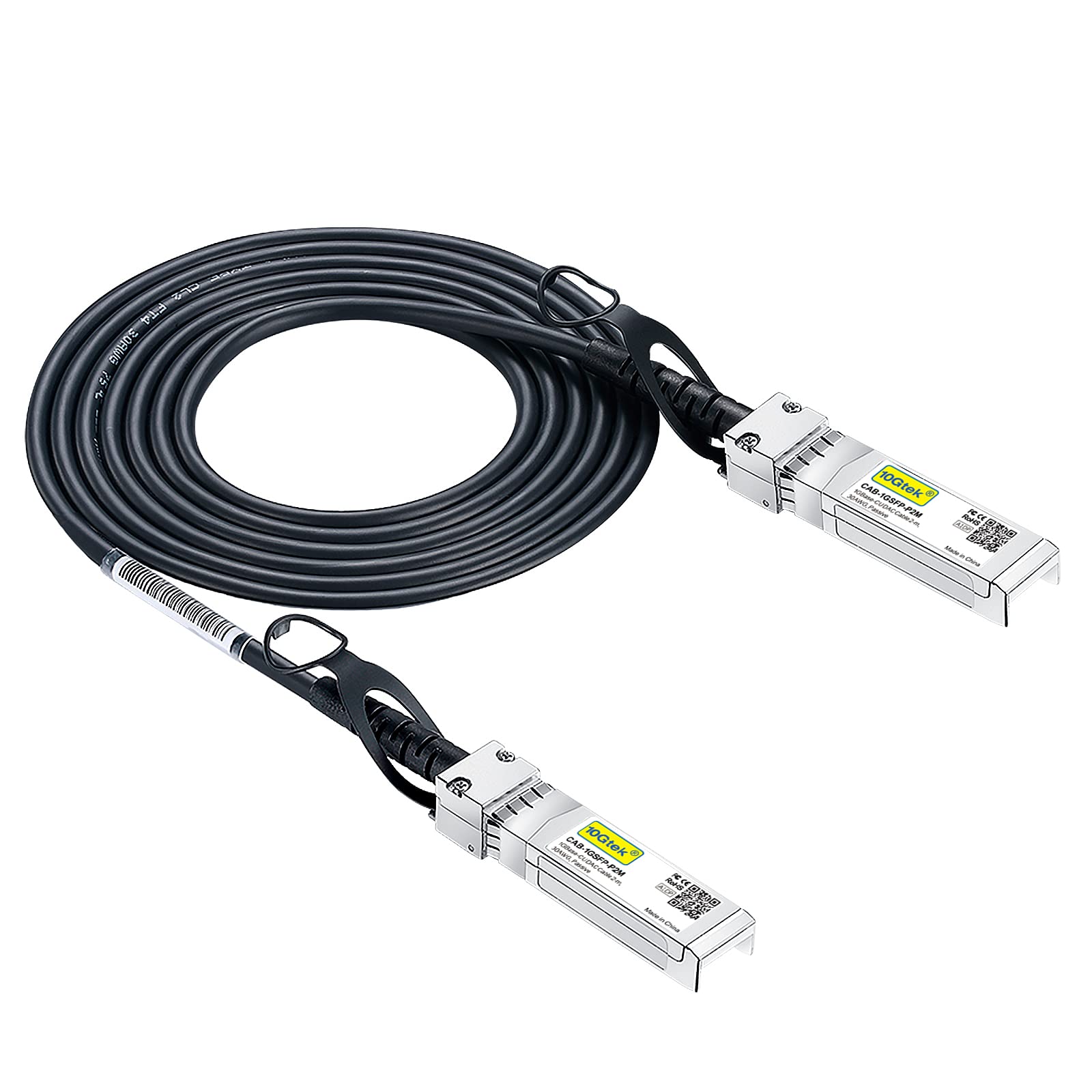 10Gtek# Sfp+ Dac Twinax Cable, Passive, Compatible With Ubiquiti Unifi Es 48/Es 16 Xg, 1 Meter(3.3Ft)
