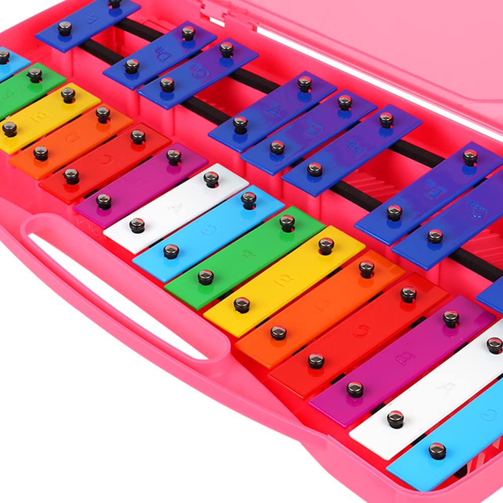 Tkocisa Xylophone 25 Notes Glockenspiel Xylophone, Professional Xylophone For Beginners Kids Music Teaching, Chromatic Glockensp