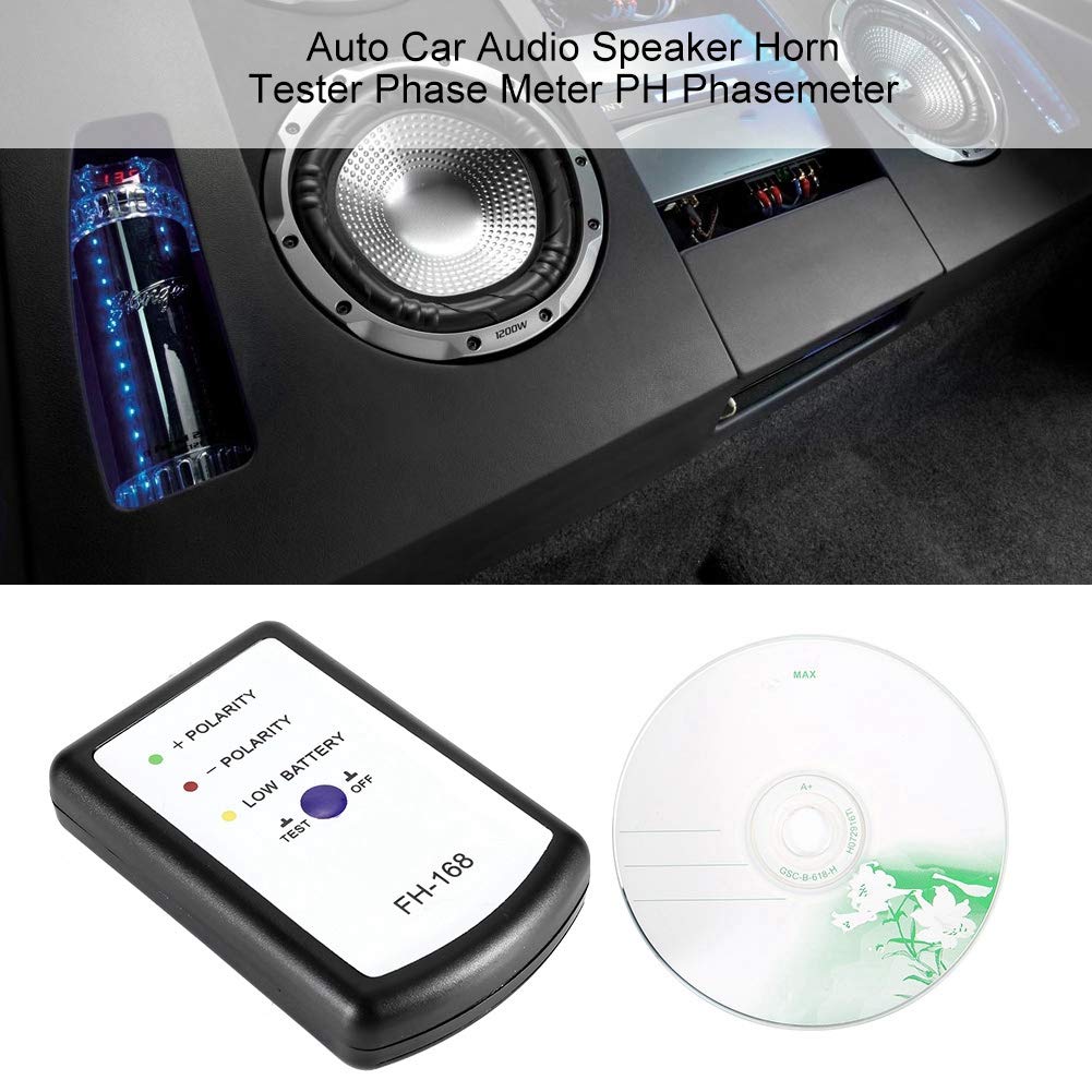 For Fh 168 Speaker Polarity Tester Speaker Tester,Auto Car Audio Speaker Horn Tester Phase Meter Phasemeter