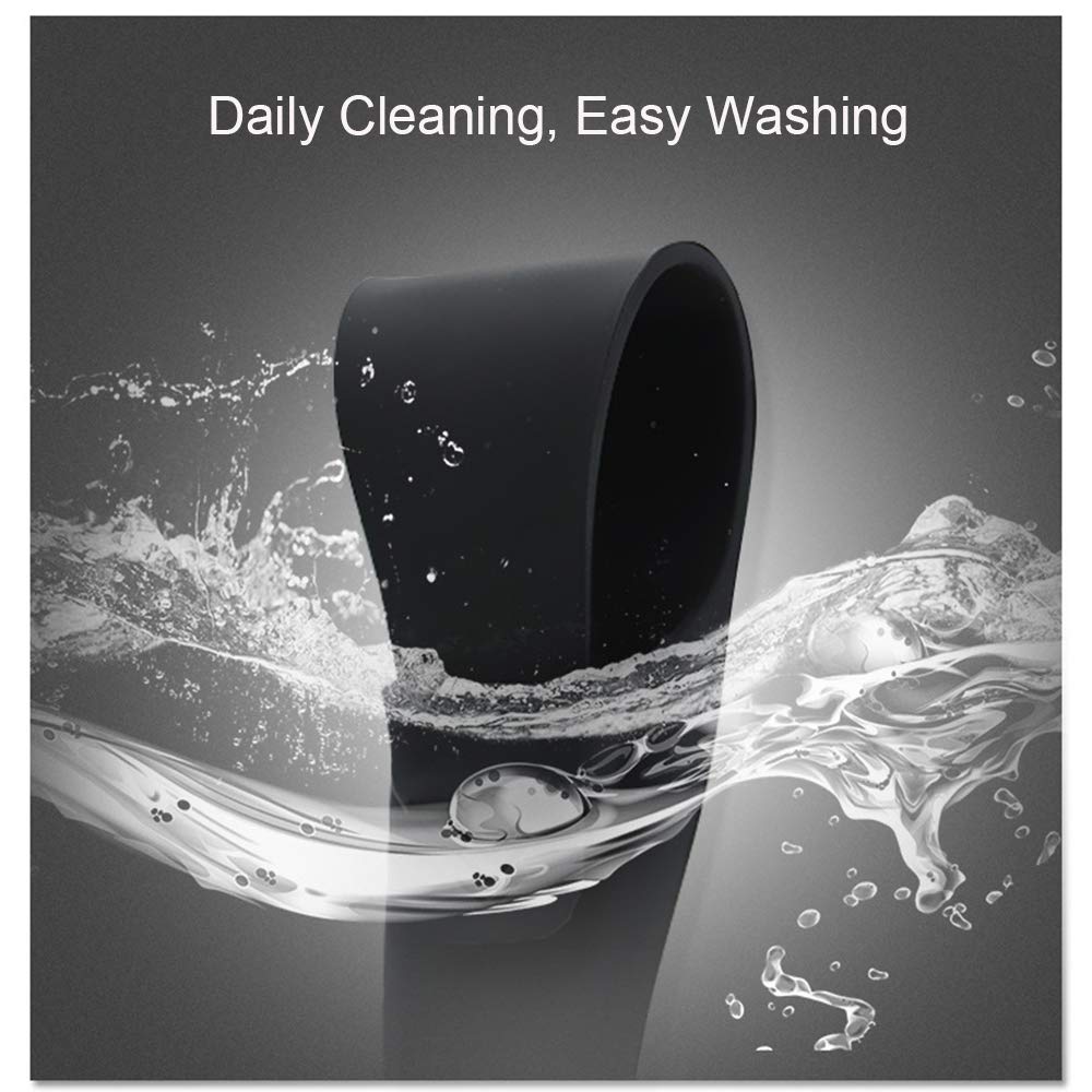 2 Pack Silicone Razor Case, Portable Soft Shaver Cover Bag Protector, Safety Waterproof Travel Razor Carrying Case (Blue+Grey)