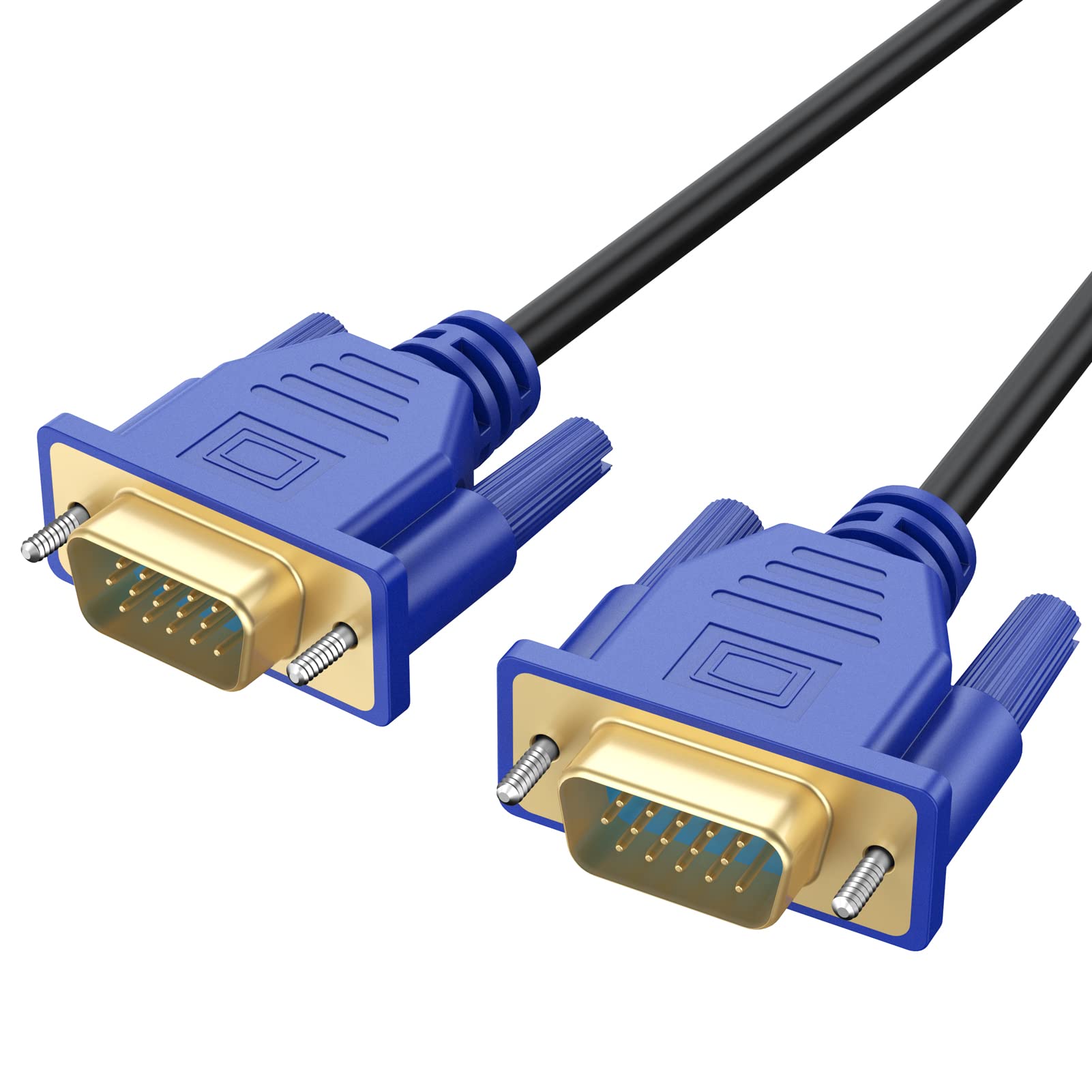 Uvooi Vga To Vga Cable 10Ft, Vga Cord For Computer Monitor Gold Plated Svga Cable 1080P Hd15 Male To Male