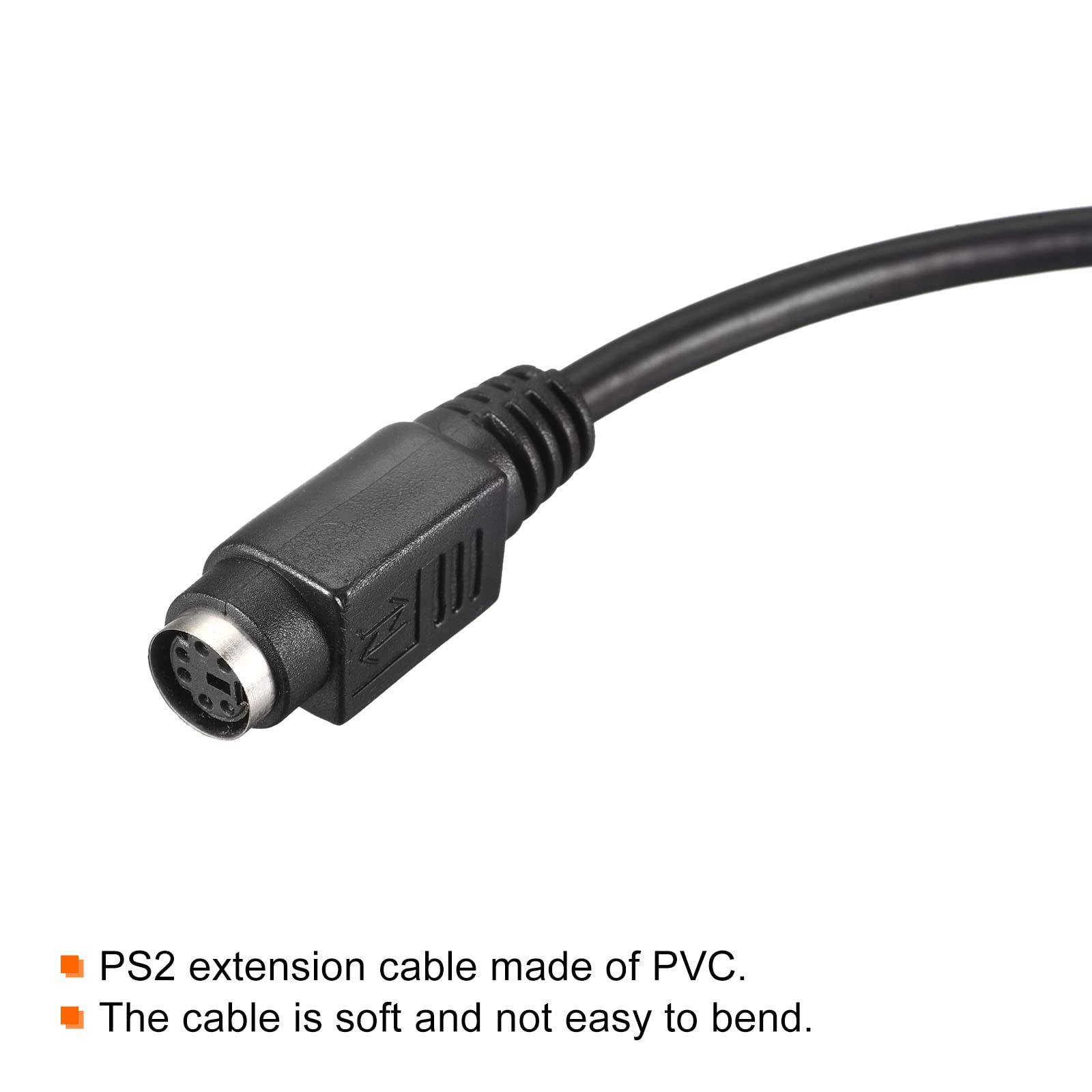 Meccanixity Ps/2 Mouse And Keyboard Extension Cable 6 Pin 4.92 Feet Male To Female For Pc