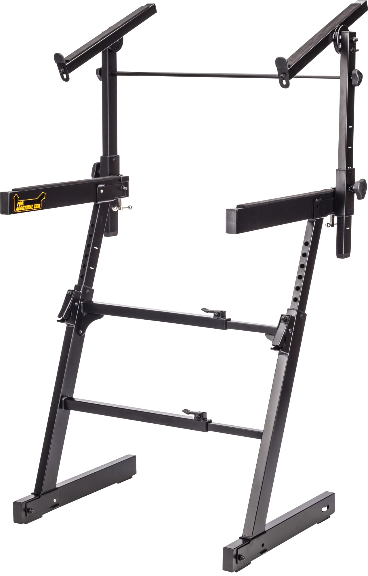 Hercules KS410B Auto Lock Double Tier Z KB Stand Black