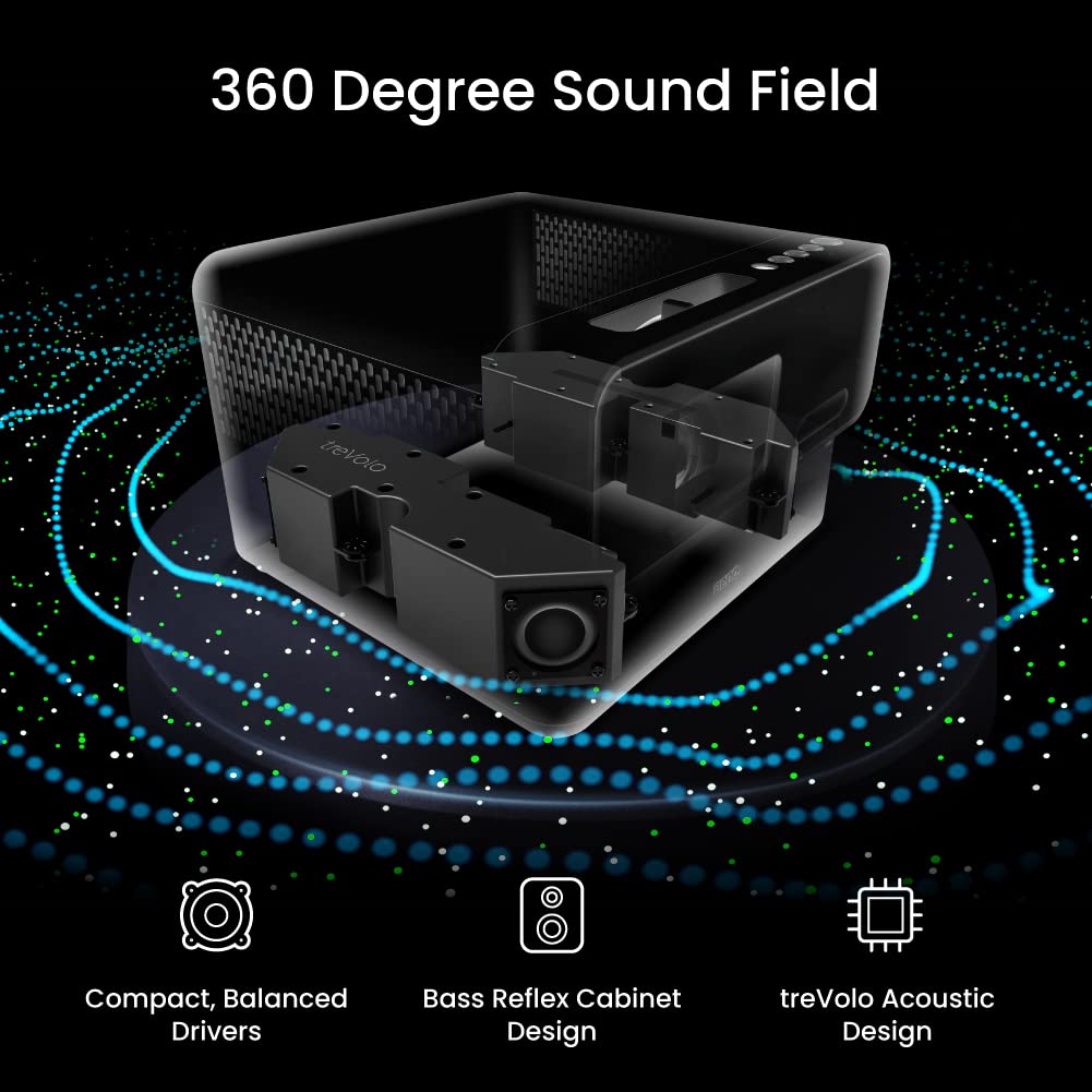 Benq Gp500 Smart Projector, True 4K Hdr, 5Wx4 360 Sound Bluetooth Speaker, Ultra Wide Dci-P3 Color Gamut, Android Tv, Auto Focus