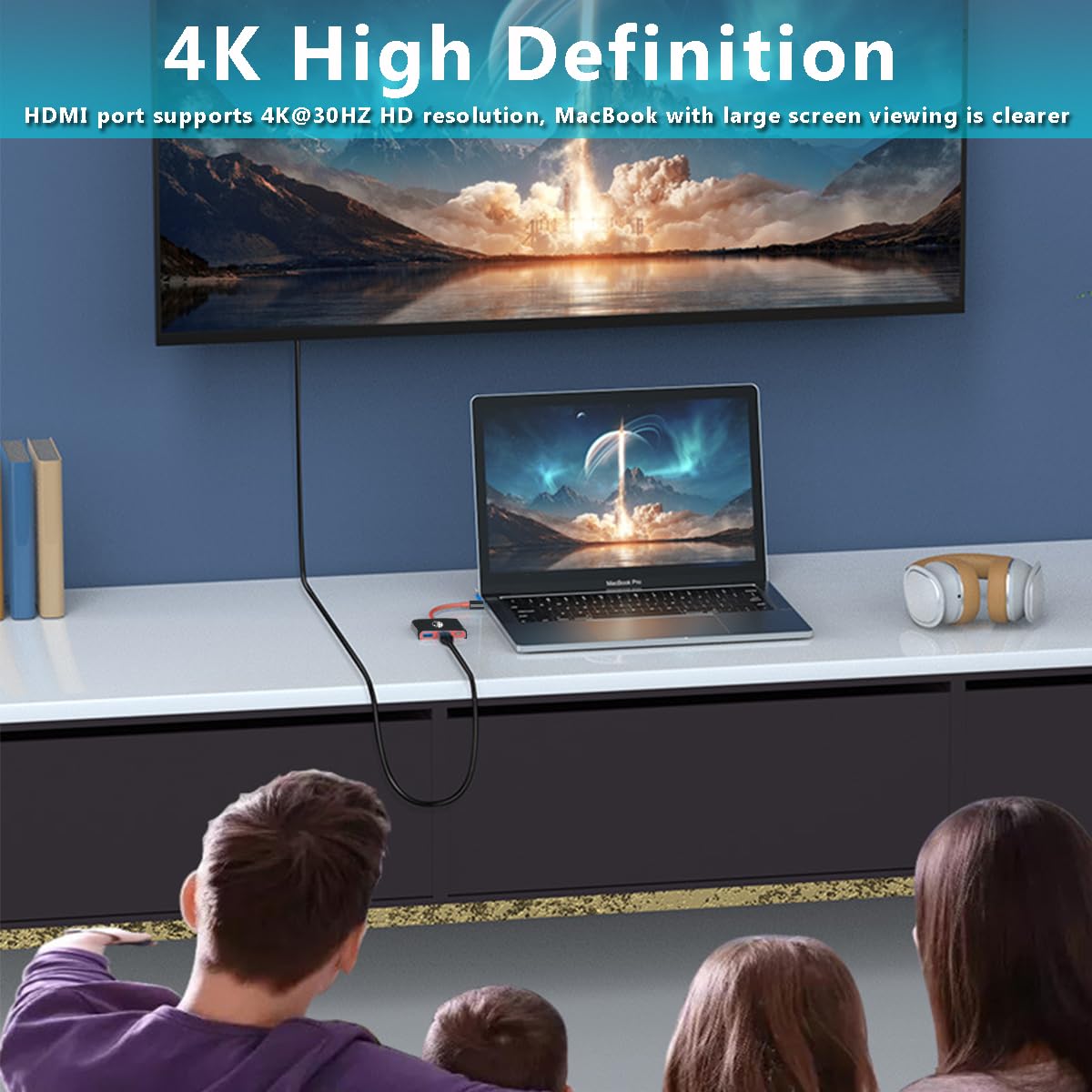 Usb C To Hdmi Multiport Adapter For Switch, 3 In 1 Usb C Digital Av Adapter Converter With 4K Hdmi Output/ Pd 100W Charging/ Usb