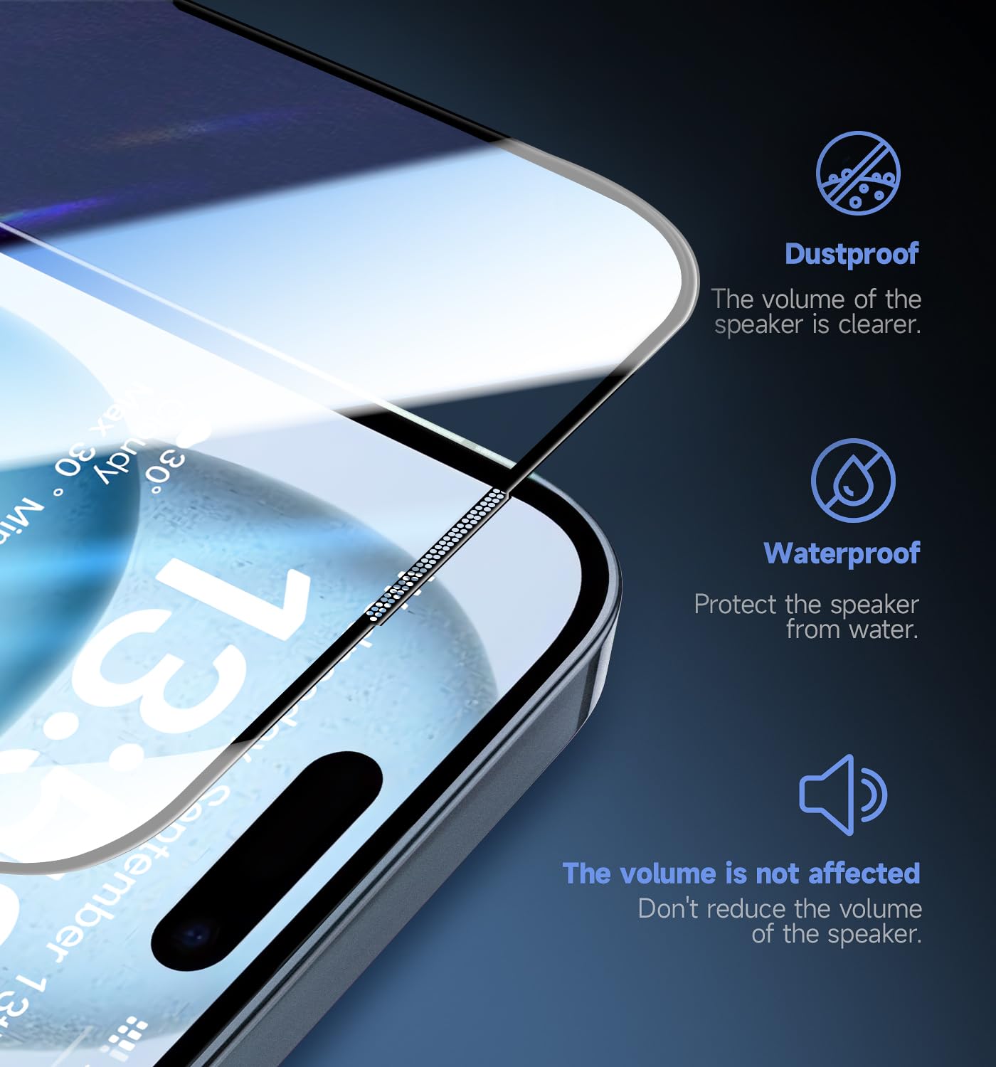 Magic John 2 Pack For Iphone 15 Tempered Glass Screen Protector 6.1 Inch, Auto Dust Elimination Installation, Bubble Free, Dynam