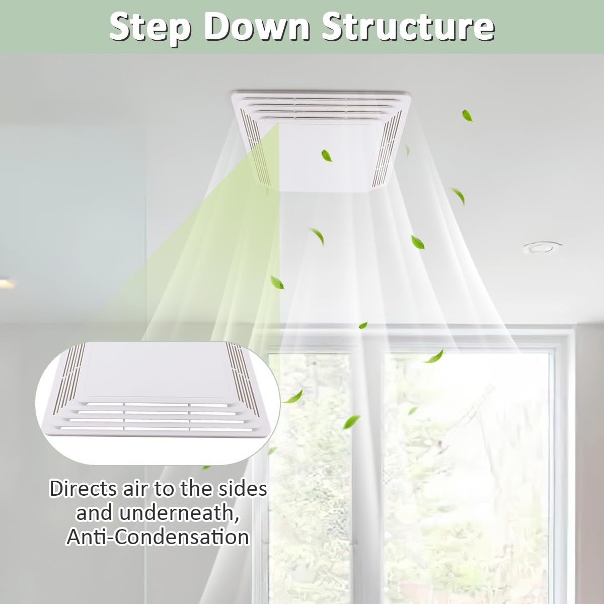 Wkzo S97013576 Bathroom Fan Cover Grille For 676 And 684 Ceiling Fans,Replacement 684Nt 2684F 576 Exhaust Fan Cover Bathroom Ven