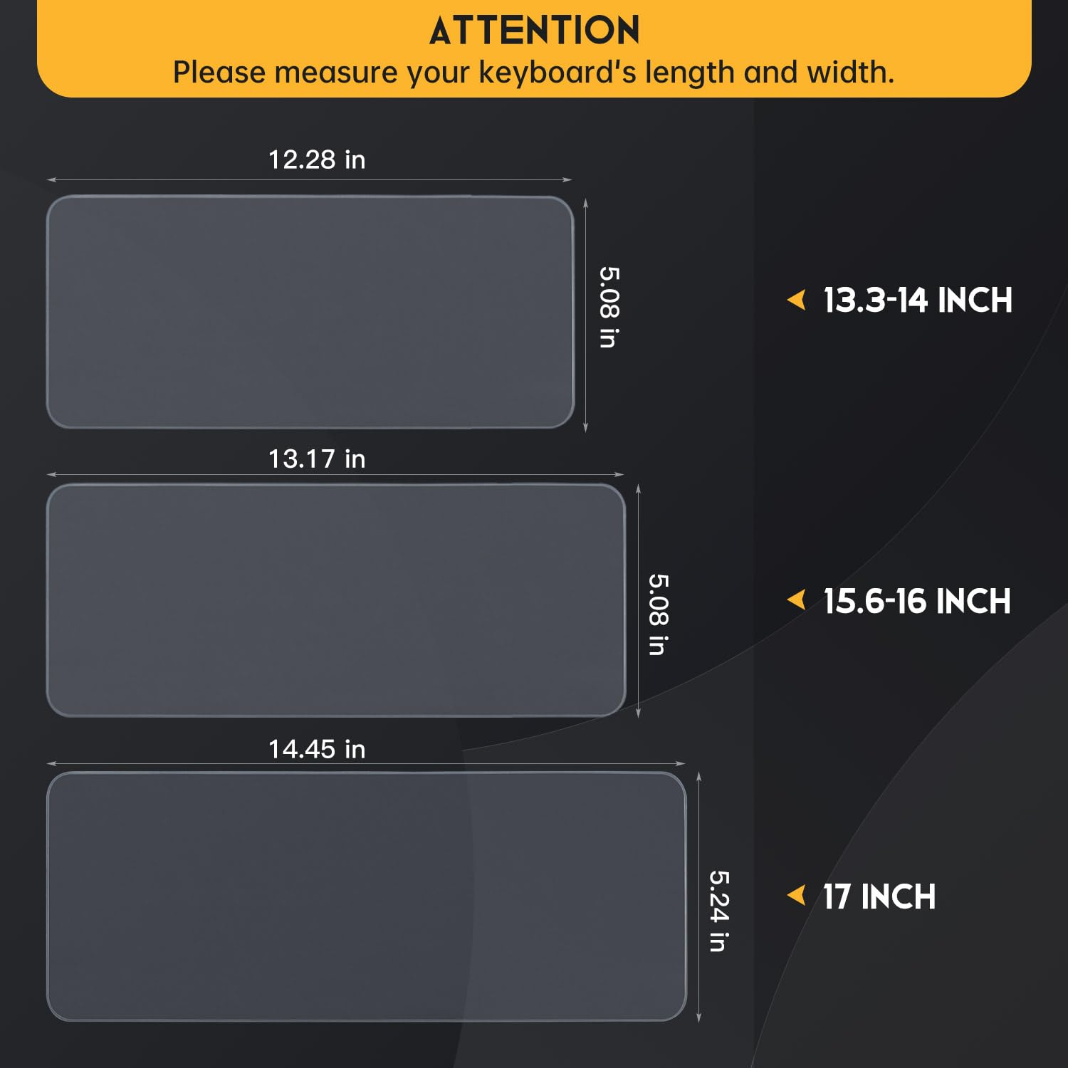 Universal Keyboard Protector Cover Skin For Laptop Notebook 13 14 Inch, Ultra Thin Silicone Waterproof Dustproof Keyboard Protec