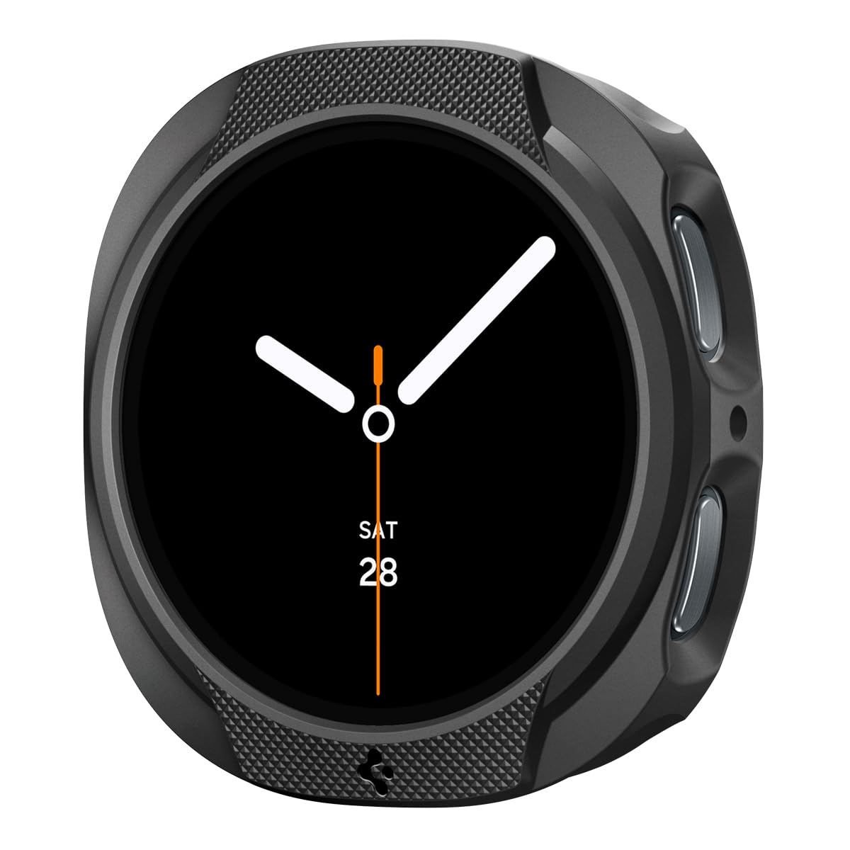 Spigen Liquid Air Designed for Samsung Galaxy Watch 8 44mm Case Flexible Lightweight TPU Cover (2025) - Matte Black