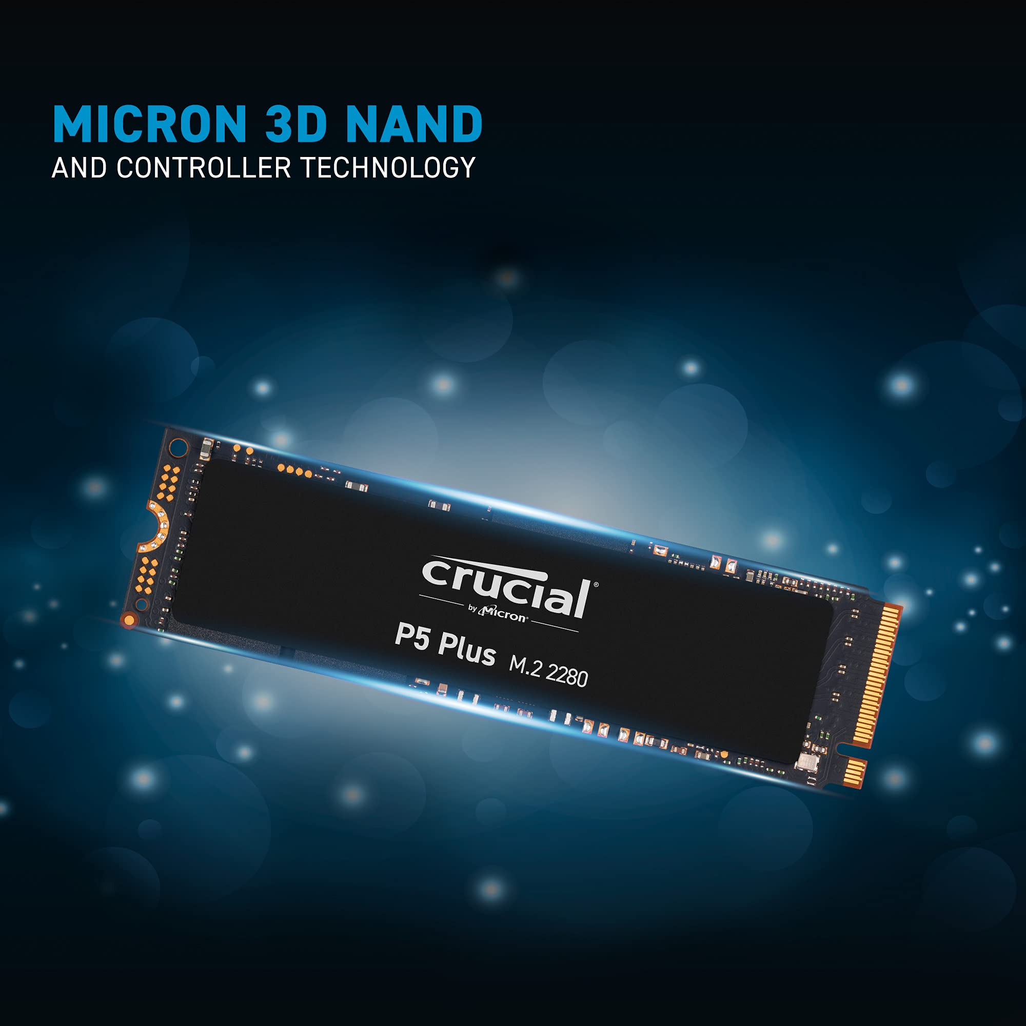 Crucial P5 Plus 2Tb Pcie 40 3D Nand Nvme M2 Gaming Ssd, Up To 6600Mbs   Ct2000P5Pssd8