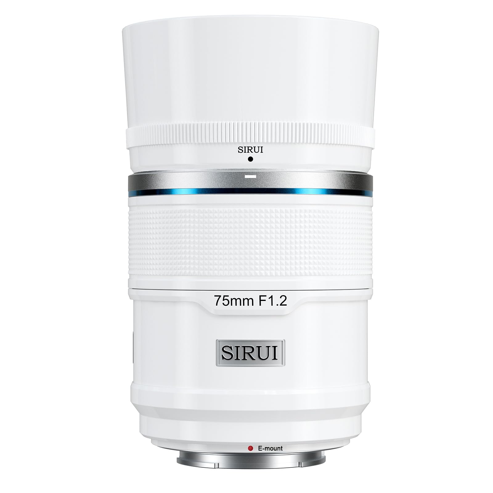 SIRUI Sniper 75mm Autofocus Lens, F1.2 Telephoto APS-C Camera Lens for A5 A6 A7 FX A9 ZV-E Series (E Mount, White)