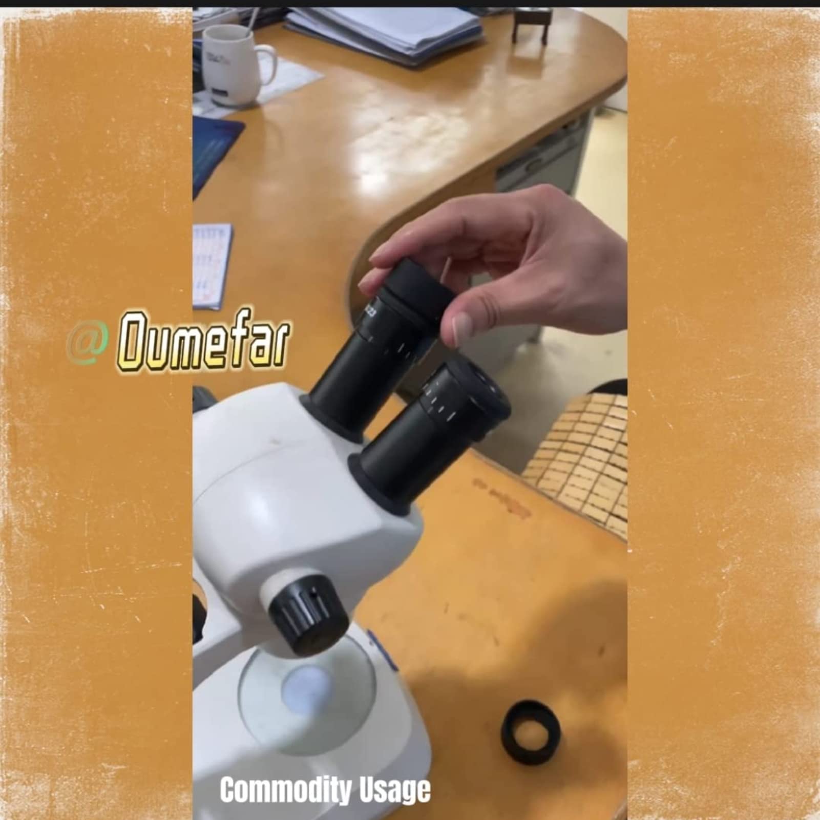 Oumefar 2 Pcs Eyepiece Cover, Binoculars Eye Cups Standard Eyepiece Rubber Protector Eye Guards Cups To Reduce Impact 36Mm Diame