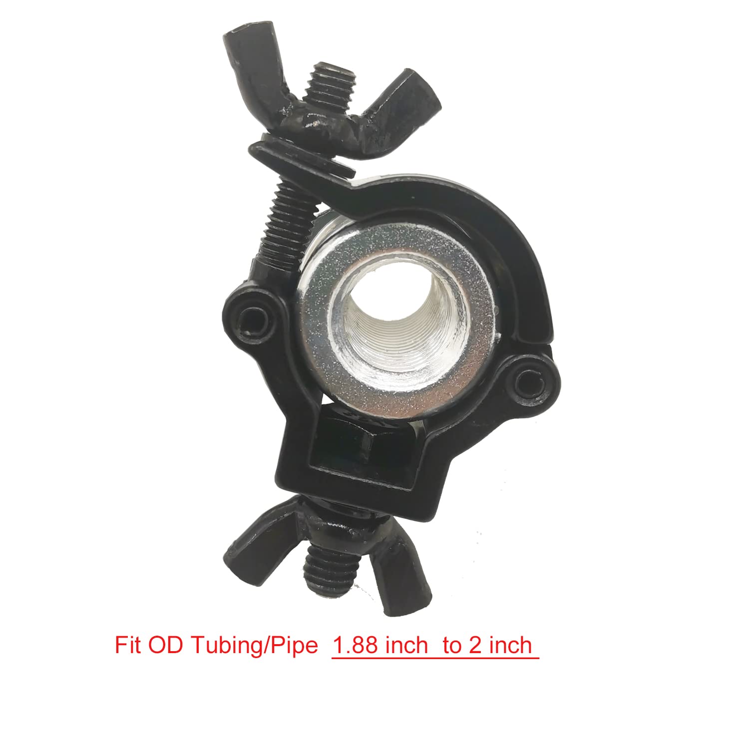 2 Pcs 2 Inch Lighting Truss Clamp Aluminum Alloy Stage Lights Clamp Mount Heavy Duty 220 Lbs Fit 48 51Mm Od Pipe Truss F34 Black