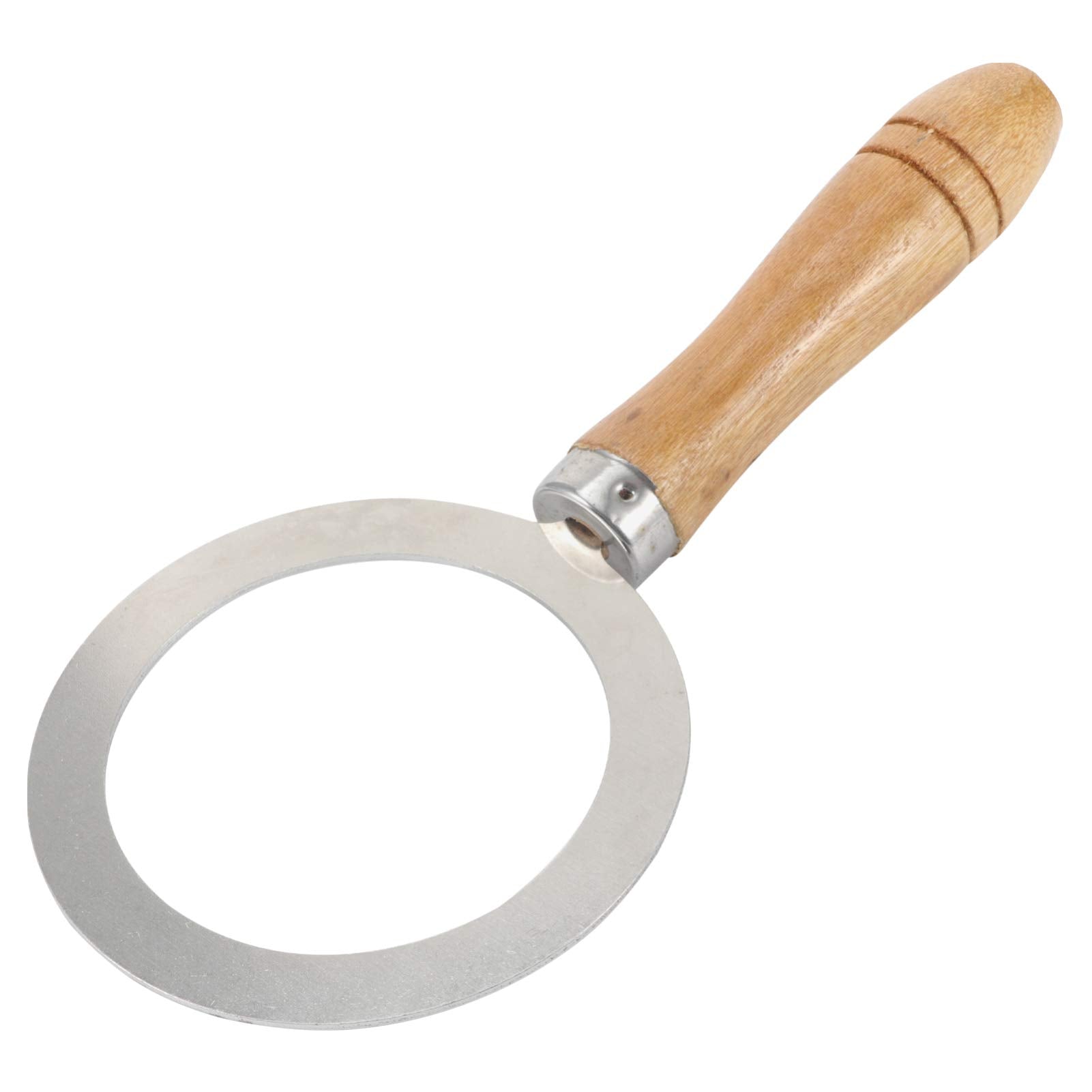 Yardwe Baking Cup Ring Stainless Steel Milk Coffee Cup Rim Milk Tea Cup Gasket Culinary Protective Cover With Wood Handle For Te