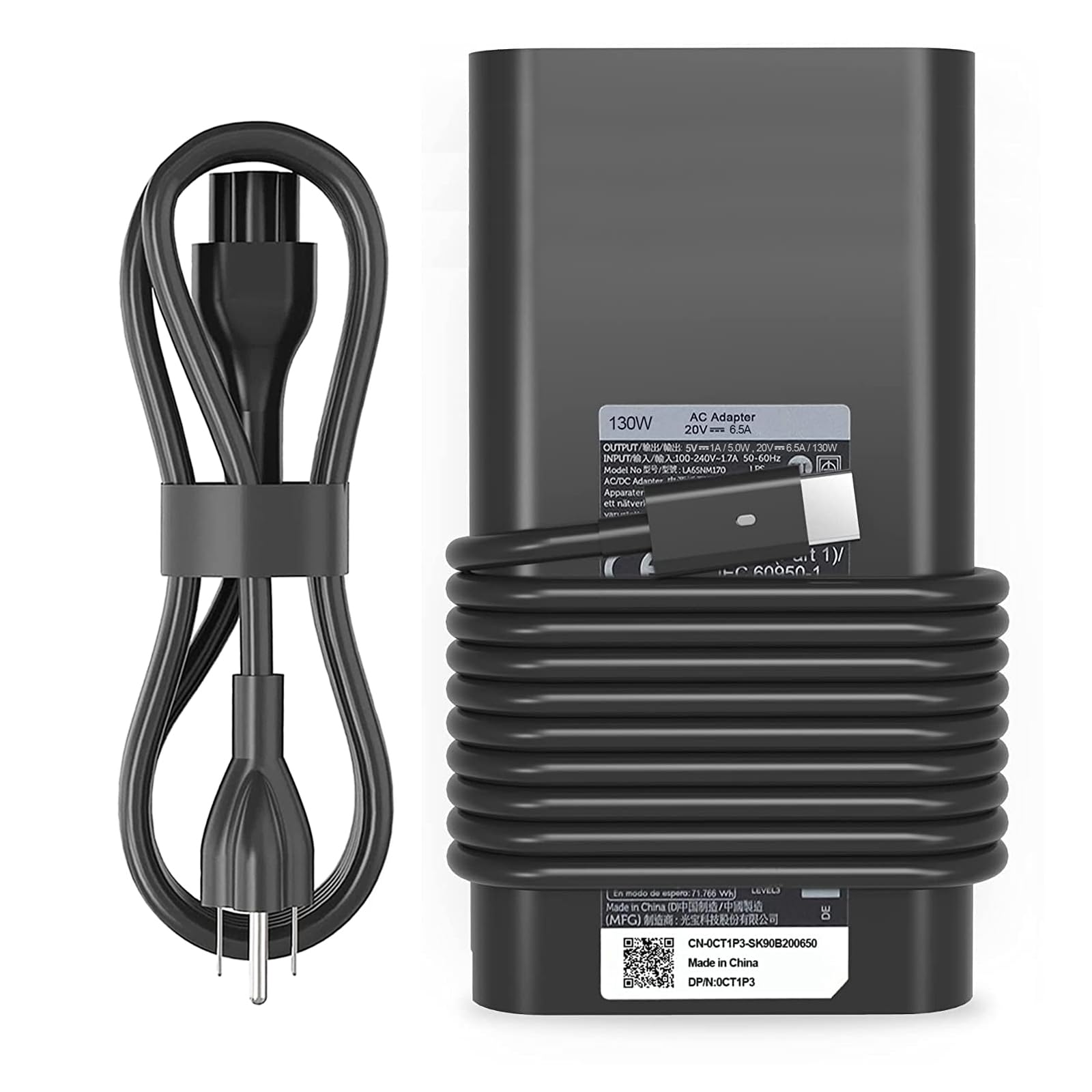 130W Usb C Charger Replacement For Dell Usb C Laptop Charger,Dell Precision 5470 5480 5550 5560 5530 5570 5750 5760 3550 3560 35