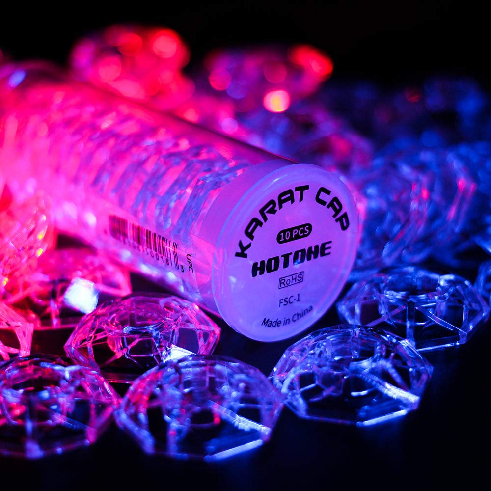 Hotone Karat Cap Transparent Cover For Foot Switch Switch Protector Upper Pedal Button - Pack Of 10