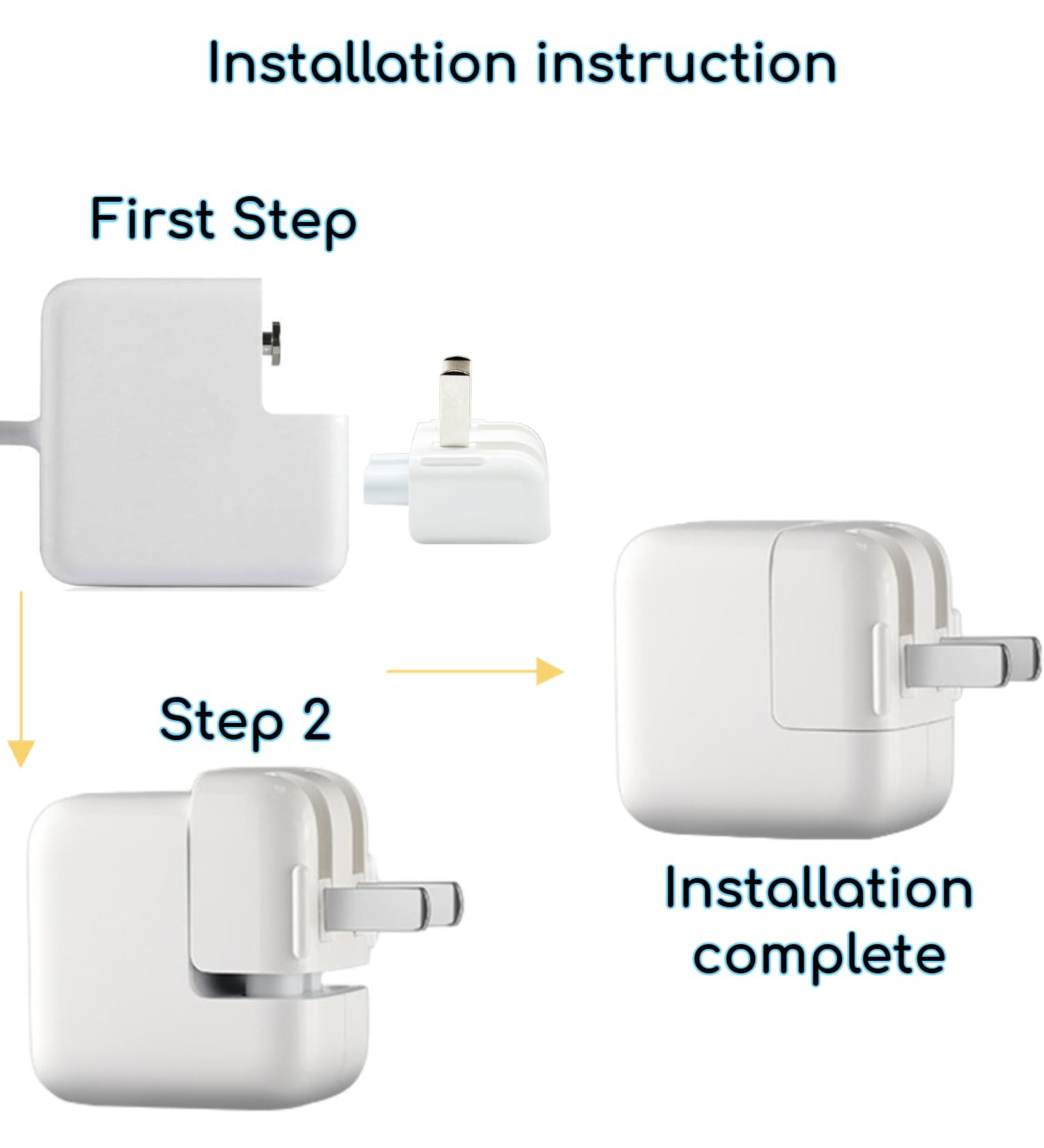 Ac Power Adapter Plug Travel Charger Wall Plug Converter Us Standard Duck Head For Apple Macbook Plug Adapter Iphone Ipad Ipod P