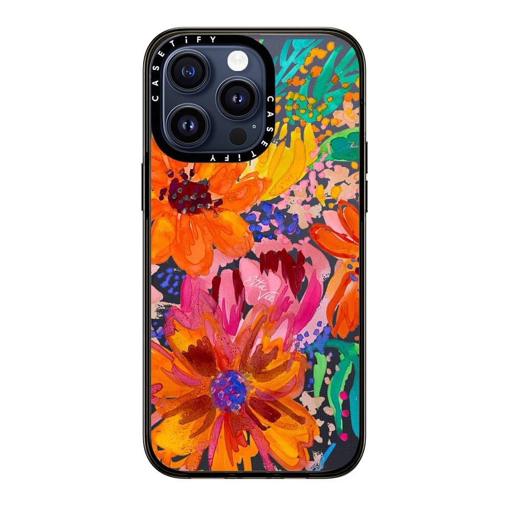 Casetify Compact Iphone 15 Pro Max Case [2X Military Grade Drop Tested / 4Ft Drop Protection]   Paint Prints   Ettavee Watercolo