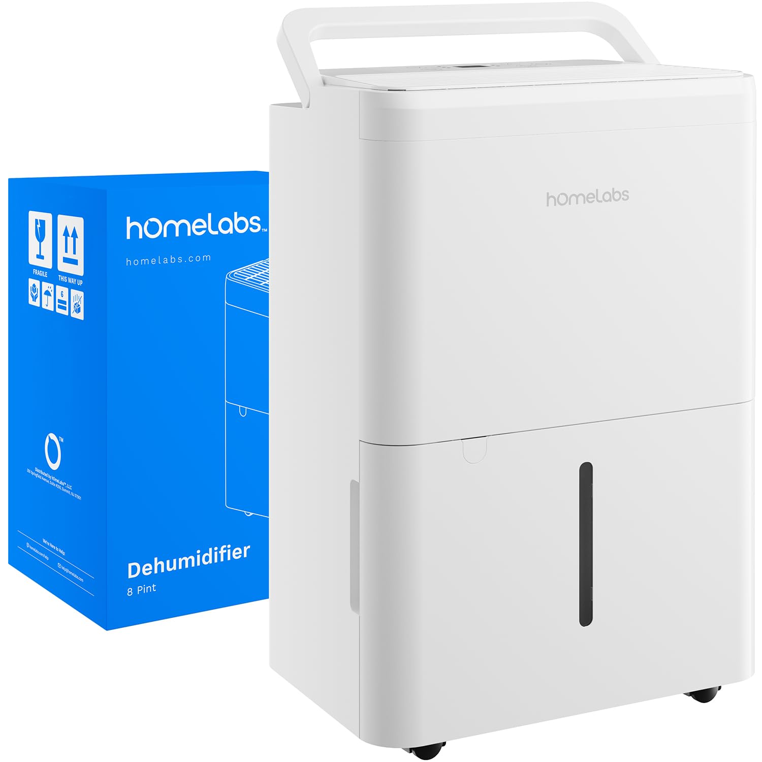 Homelabs 1,000 Sq. Ft Portable Dehumidifier   Ideal For Home Bedroom, Bathroom, Office And Small Sized Rooms   Ultra Quiet, Comp