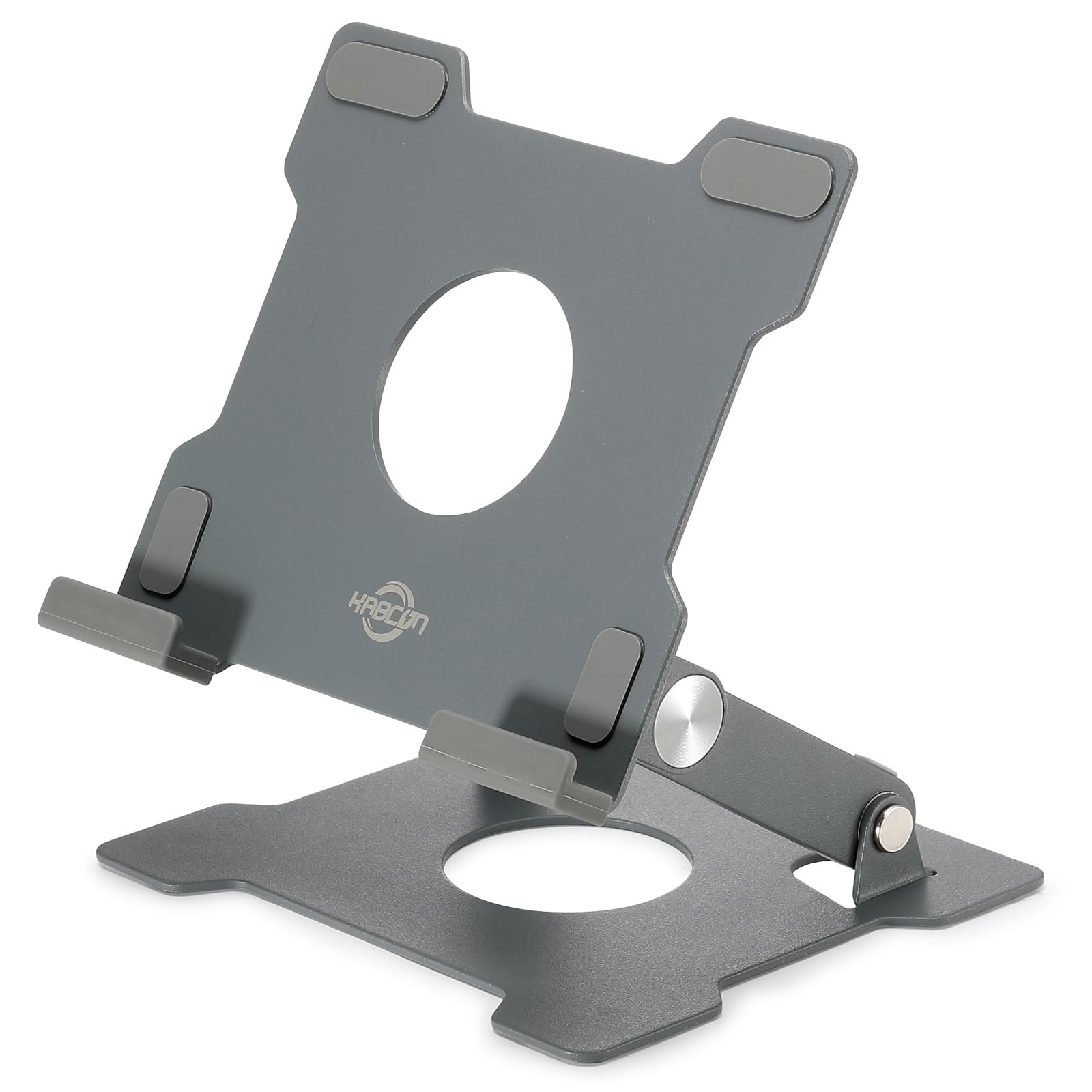 Kabcon Tablet Stand,Tablet Holder For Ipad,Adjustable Portable Multi Angle Desktop Stand Compatible With Ipad Pro 9.7 10.5 12.9 Air Mini 1 4,Galaxy Tabs,Surface Pro Tablets,Kindle,E Reader,Nexus Grey