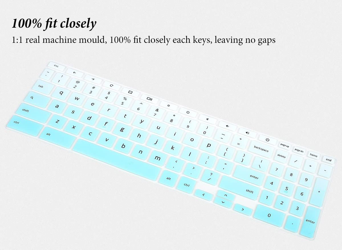 Casedao Keyboard Cover For Acer Chromebook 315 Cb315 3Ht C296/C6Xf/C16B 15.6 Inch,Acer 715 Cb715 15.6''/Acer 317 17.3''[Not With