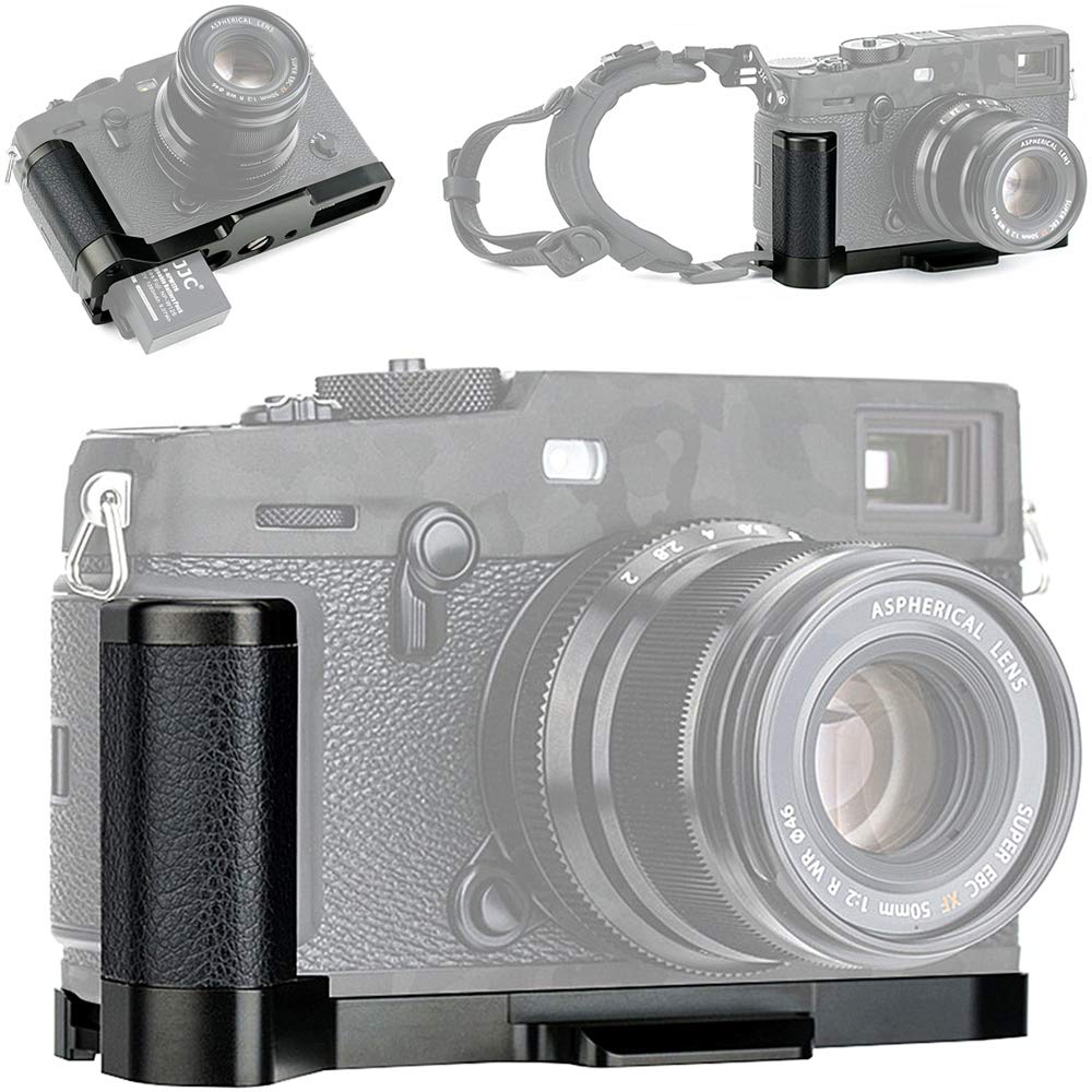 Metal Hand Grip L Bracket For Fujifilm X Pro3 X Pro2 X Pro1 Anti Slip Holder, W/Battery Compartment Opening & Arca Swiss Type Qu
