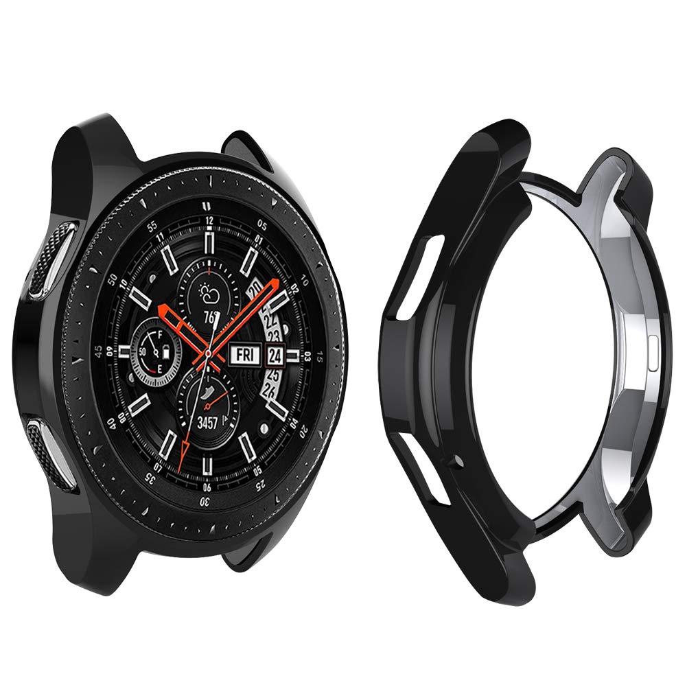 Nahai Tpu Slim Case For Samsung Galaxy Watch 46Mm, Shock Proof And Protective Bumper Shell