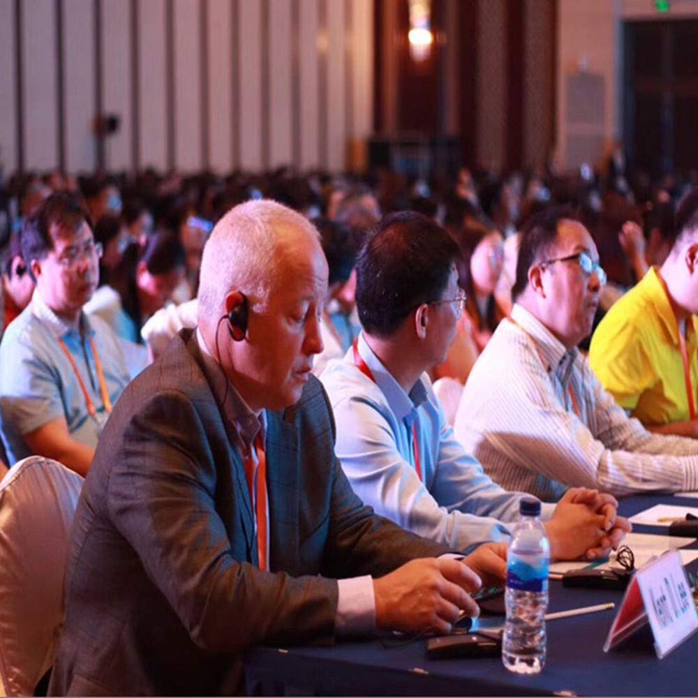 Linhuipad D Shape Earpiece Headset 3.5Mm Single Side Earphone Hook Earbud For Tour Guide System Receiver Tablet Laptop Pc Skype Youtube Mp3/4 Dvd