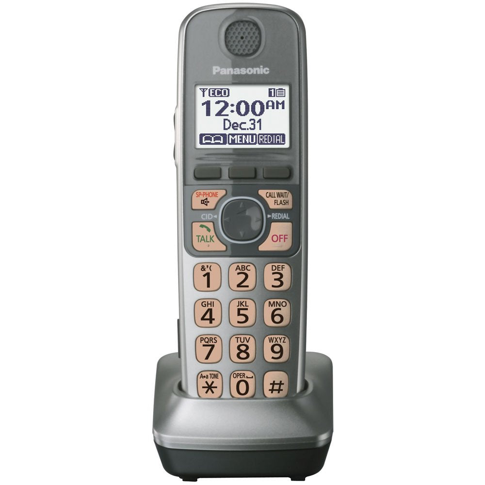 Panasonic Kx Tga470S Extra Handset For Kx Tg77Xx Cordless Phones Series, Silver