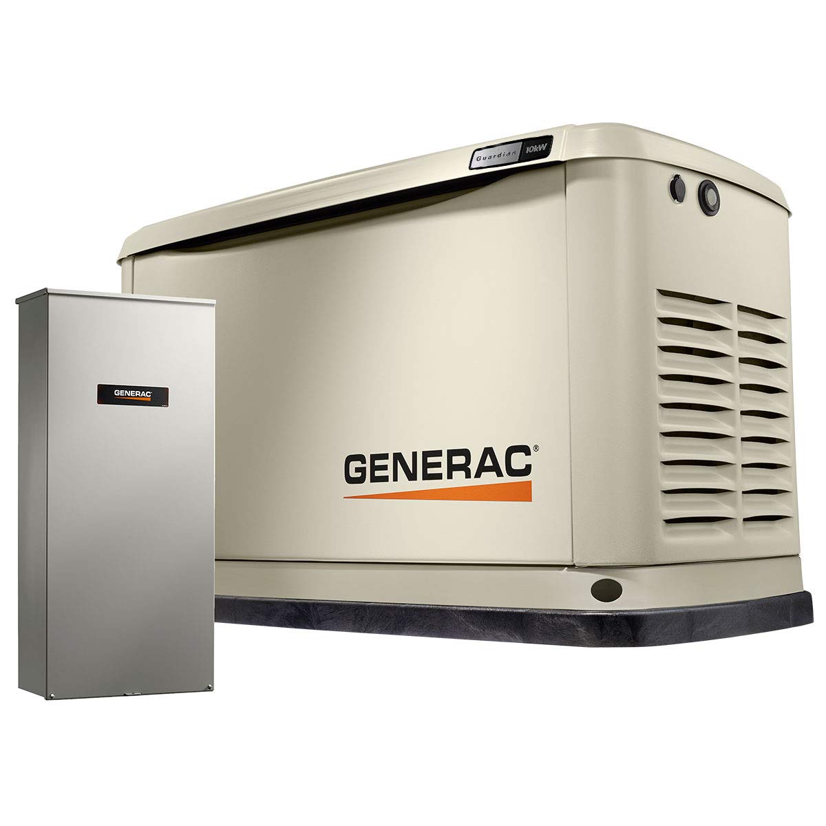 Generac 7172 10Kw Air Cooled Guardian Series Home Standby Generator With 100 Amp Transfer Switch   Comprehensive Protection   Sm