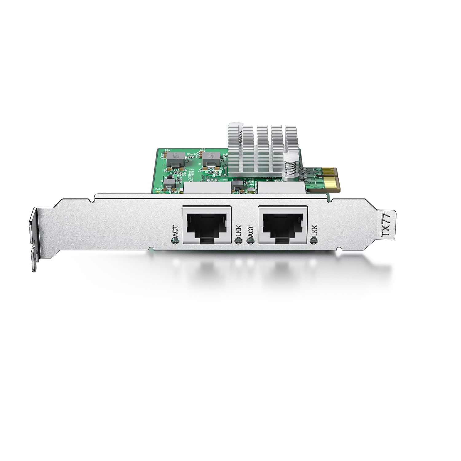 2.5Gbase T Pci Express Network Adapter, With Realtek Rtl8125Bg Controller, Dual Rj 45 Port, Pcie 2.1 X1, Support Windows/Windows