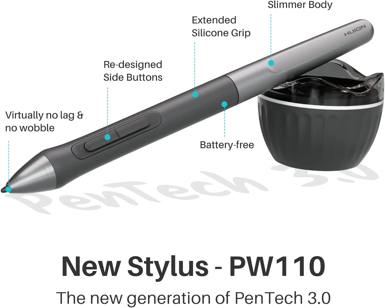 Huion Drawing Tablet Inspiroy 2 Small, Digital Art Tablet With Scroll Wheel, 6 Hotkeys, Battery-Free Stylus, Graphics Tablet For