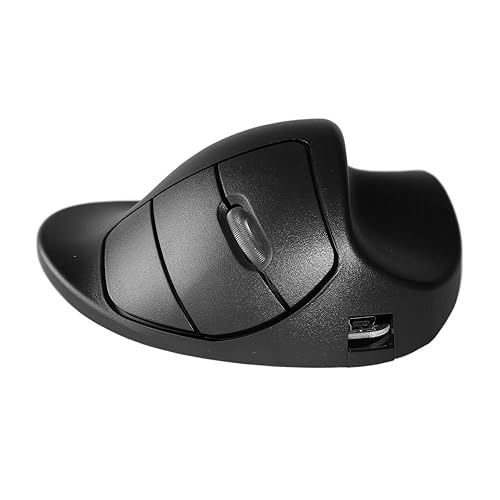 Hippus L2Ub Lc Wireless Light Click Handshoe Mouse (Right Hand, Large, Black)