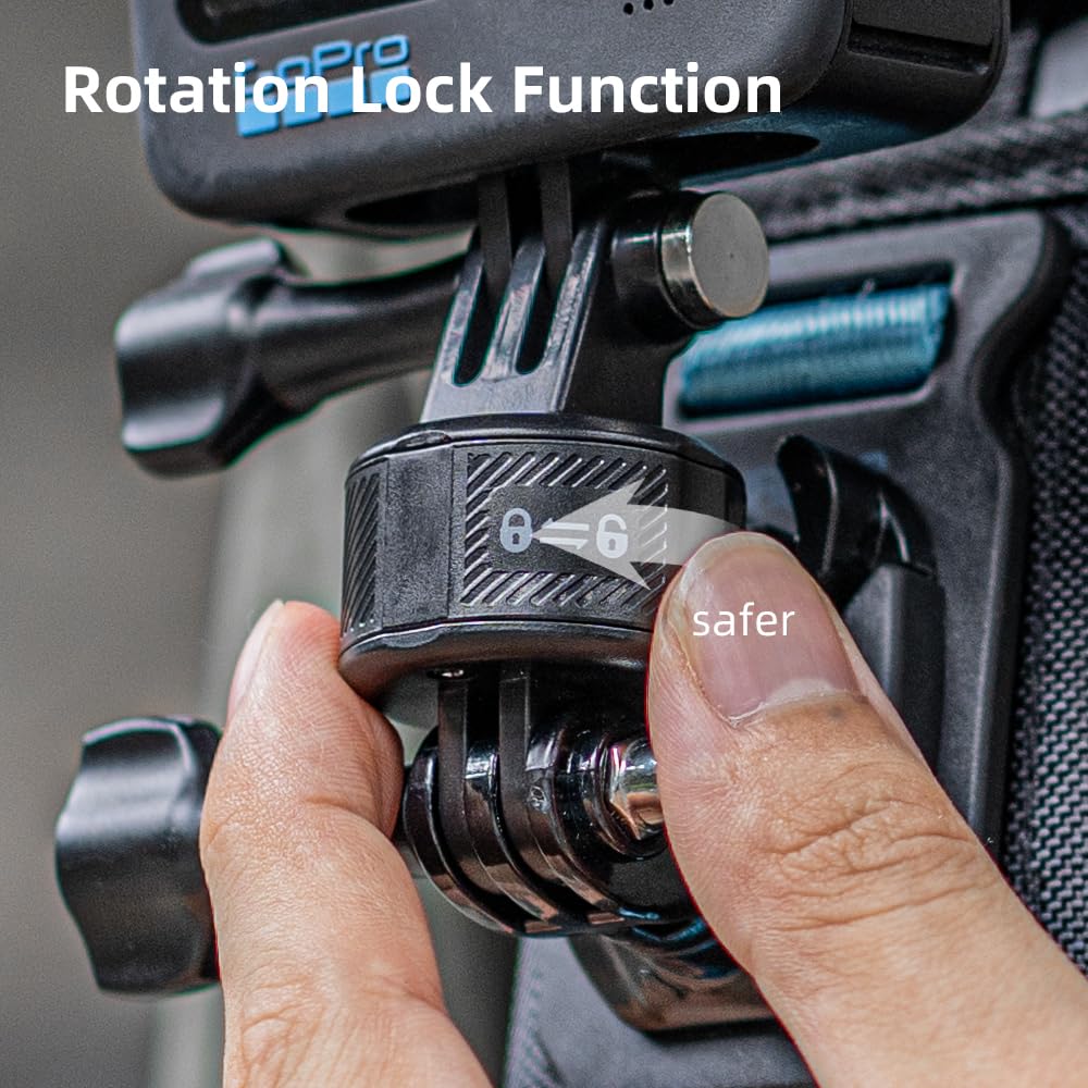 Skezn Magnetic Backpack Shoulder Strap Mount, 360 Rotatable Quick Release Backpack Mount, Bag Belt Shoulder Strap Clip Holder Co