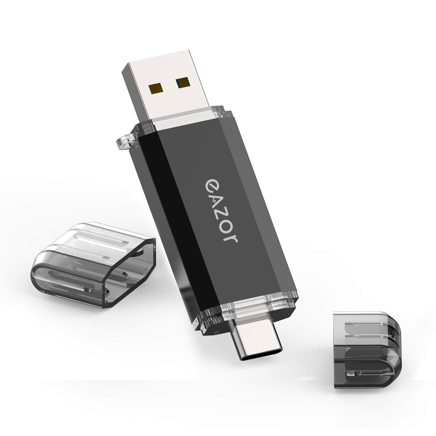 Type C Flash Drive, 2 In 1 Otg Usb C+ Usb 3.0 Dual Drive Waterproof Memory Stick With Keychain Metal For Computer, Macbook,Googl
