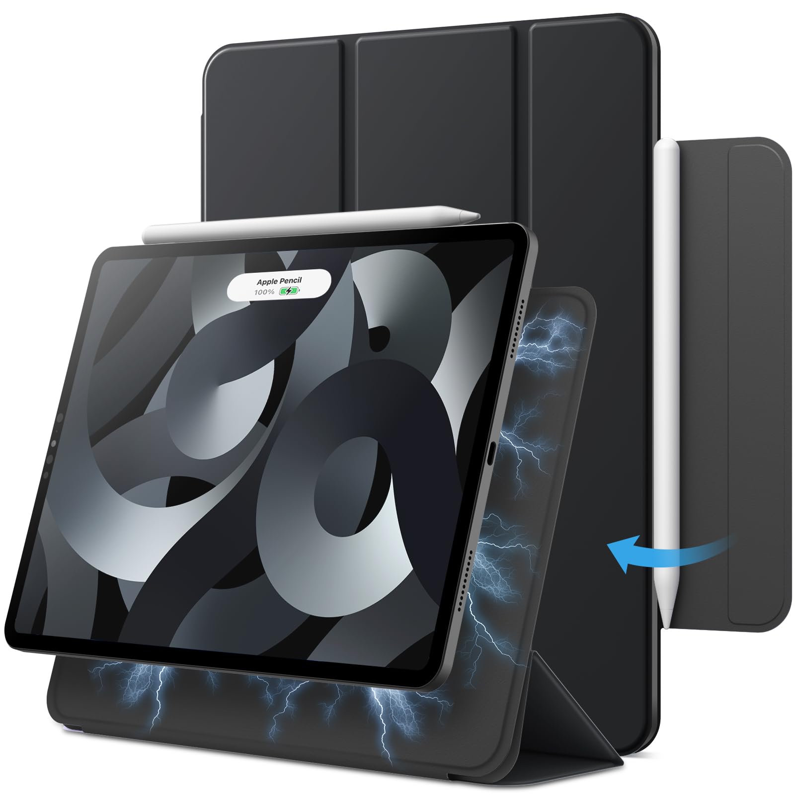 JETech Magnetic Case for iPad Air 11-Inch M3/M2 (2025/2024), iPad Air 5/4 (2022/2020 5th/4th 10.9-Inch), iPad Pro 11 (2018), Mag