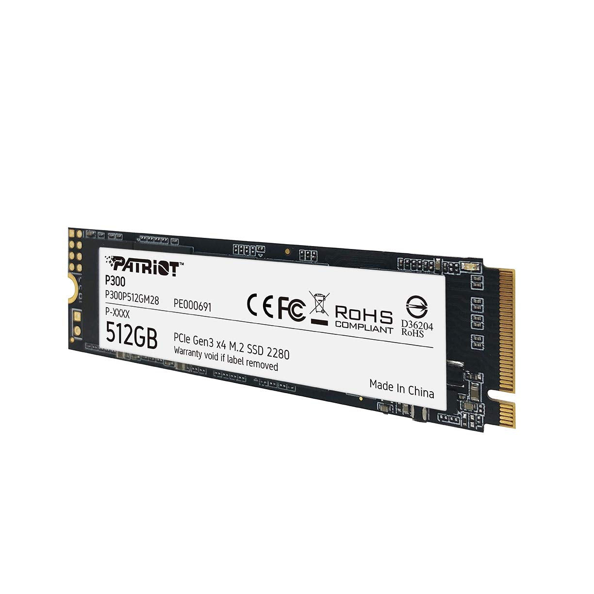 Patriot P300 M.2 Pcie Gen 3 X4 512Gb Low-Power Consumption Ssd