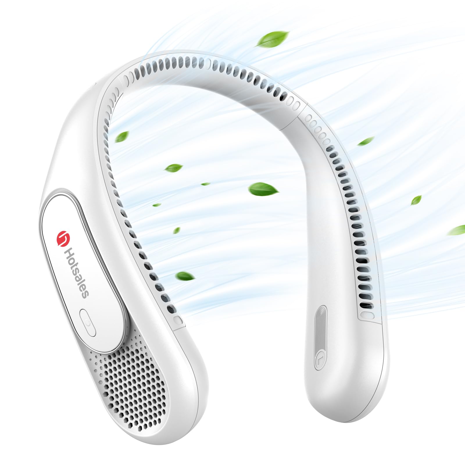 Hotsales Neck Fan, Hands Free Bladeless Neck Fans Portable Rechargeable, 6000 Mah Battery Operated Wearable Personal Fan, Coolin