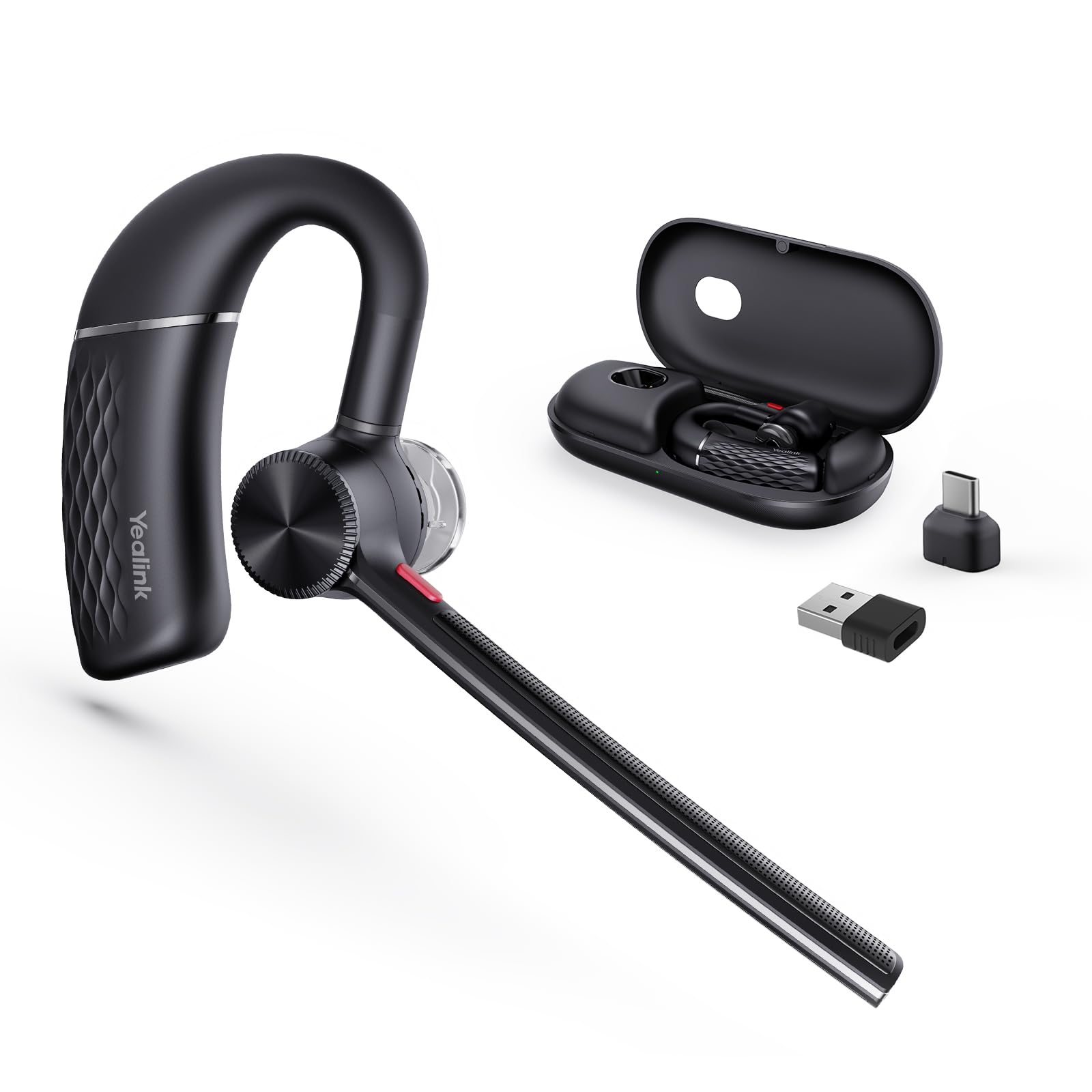Yealink BH71 Pro Bluetooth Headset with USBC/A Dongle, Teams Certified, Wireless Earphone for Cell Phone,PC,Laptop,Noise Cancel
