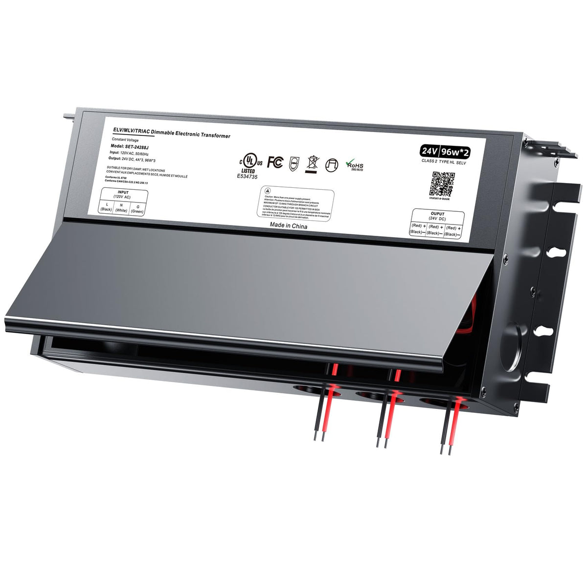 24V Dc Dimmable Led Driver 192W, Triac/Elv/Mlv Ac To Dc Compatible With Lutron, Power Supply Class2 Transformer For Led Strip Li