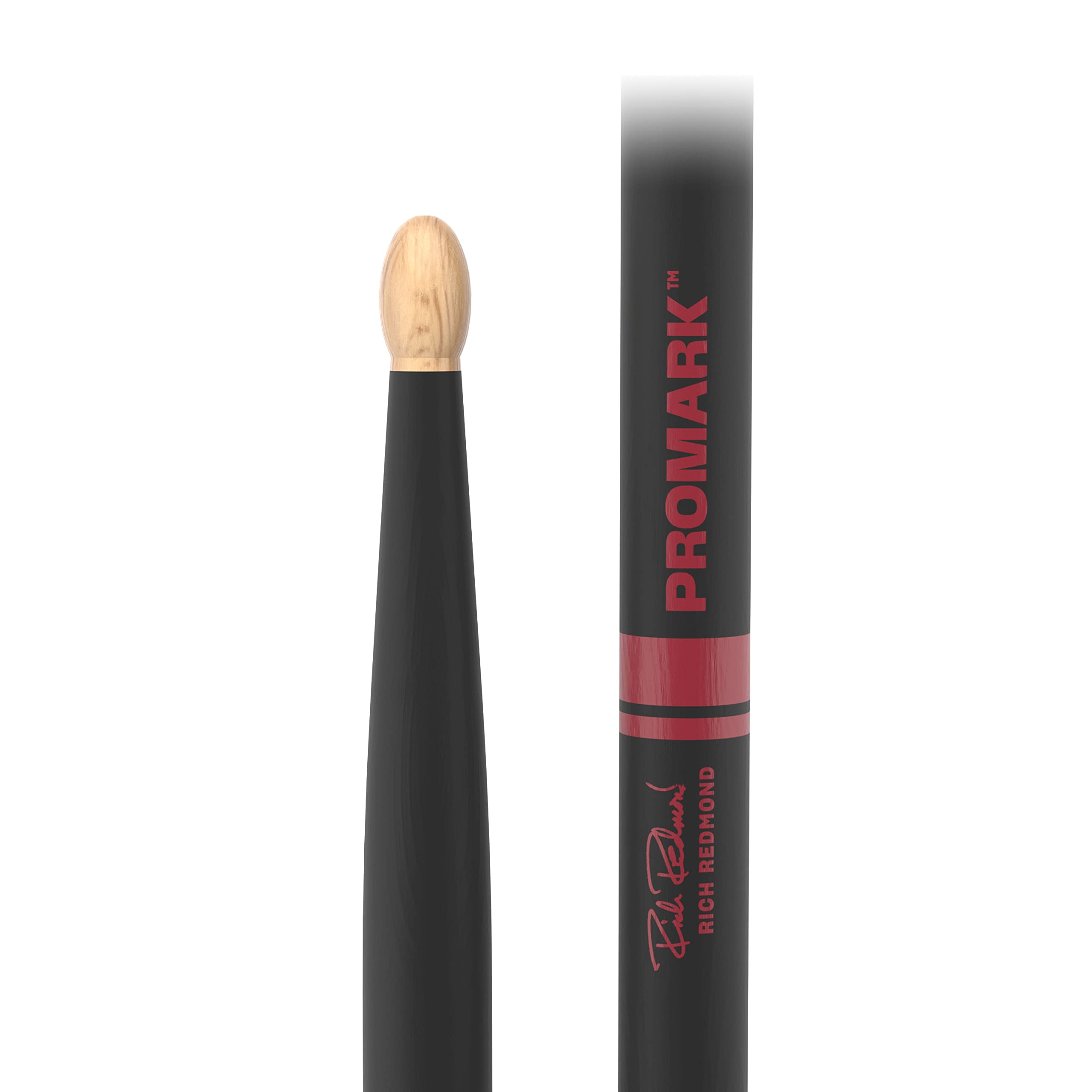 Promark Rich Redmond Activegrip Hickory Drumsticks, Wood Tip, One Pair