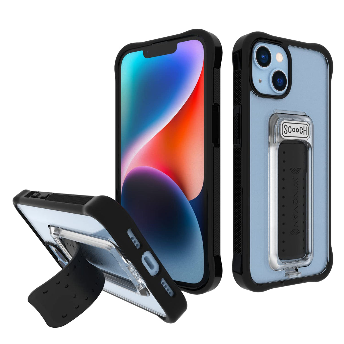 Scooch Iphone 14 Case With Stand Wingman] 5 In 1 Iphone 14 Kickstand Case, Military Grade Drop Protection, Pop Out Kickstand, Ph