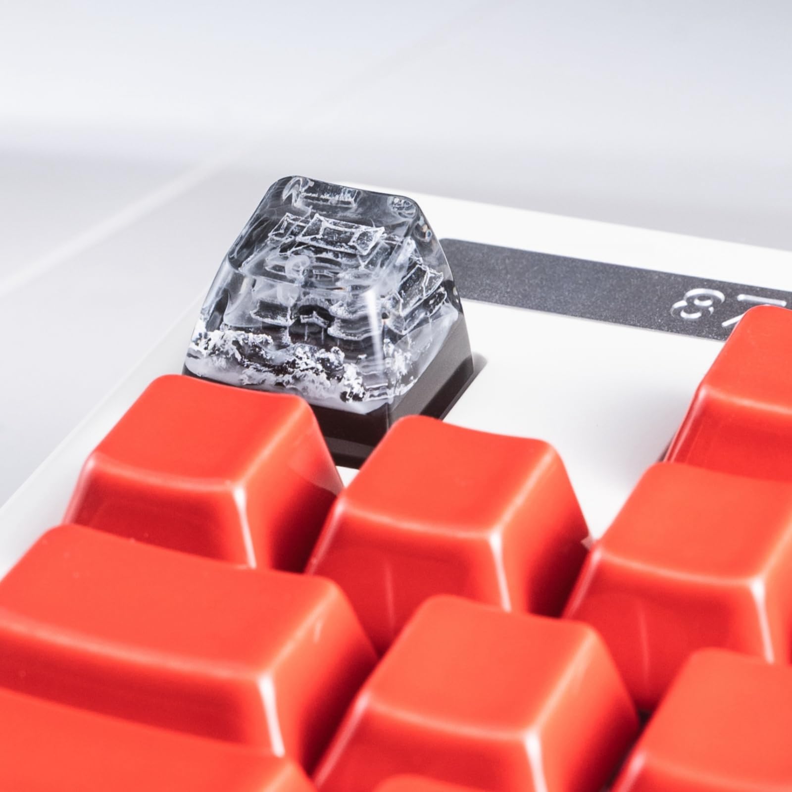 Redqin Artisn Keycap Custom Keycaps Black Samurai Japanese Dojo Handmade Resin Escape Artisan Keycaps For Mechanical Keyboard Ke