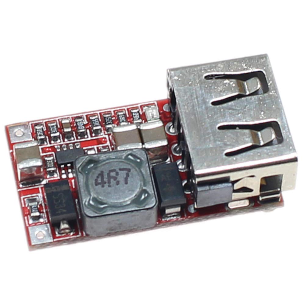 (5 Pack) 15W Usb 5V 3A Dc Buck Voltage Step Down Module 9V 12V 18V Input Synchronous Rectification 97.5% Efficiency