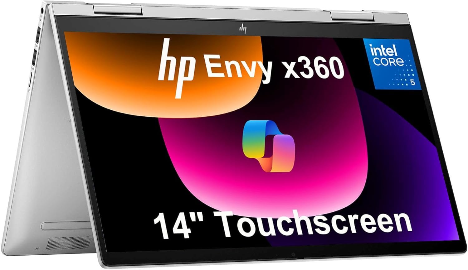 HP 2023 Envy x360 2-in-1 Laptop, 14 inch FHD Touchscreen, 13th Gen Intel Core i5-1335U (Beats i7-1270P), 8GB RAM, 512GB SSD, Int